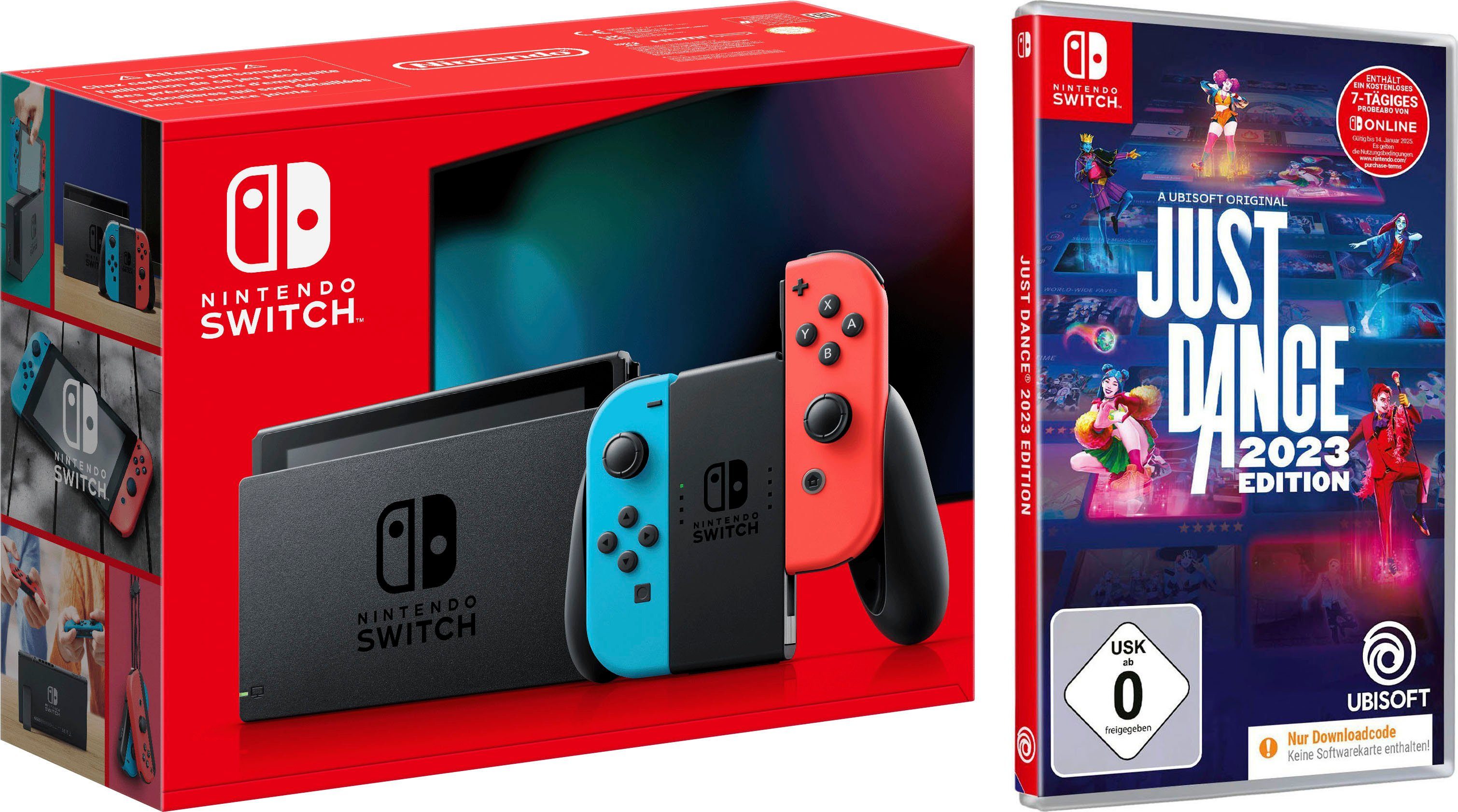 Nintendo Switch Switch, inkl. Just Dance 2023 Edition (Code in a box)