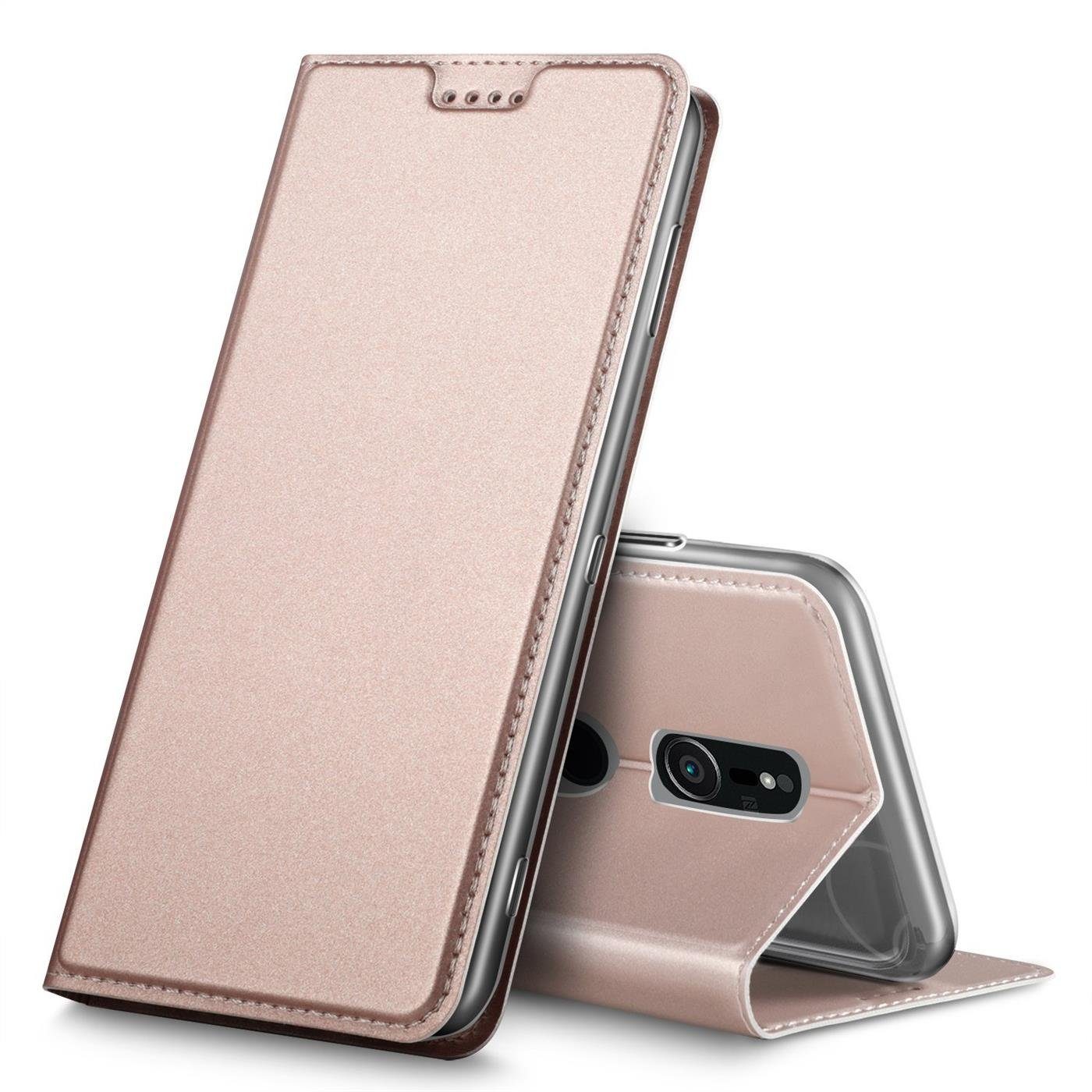 CoolGadget Handyhülle Magnet Case Handy Tasche für Sony Xperia XZ2 5,7 Zoll, Hülle Klapphülle Ultra Slim Flip Cover für Sony XZ2 Schutzhülle