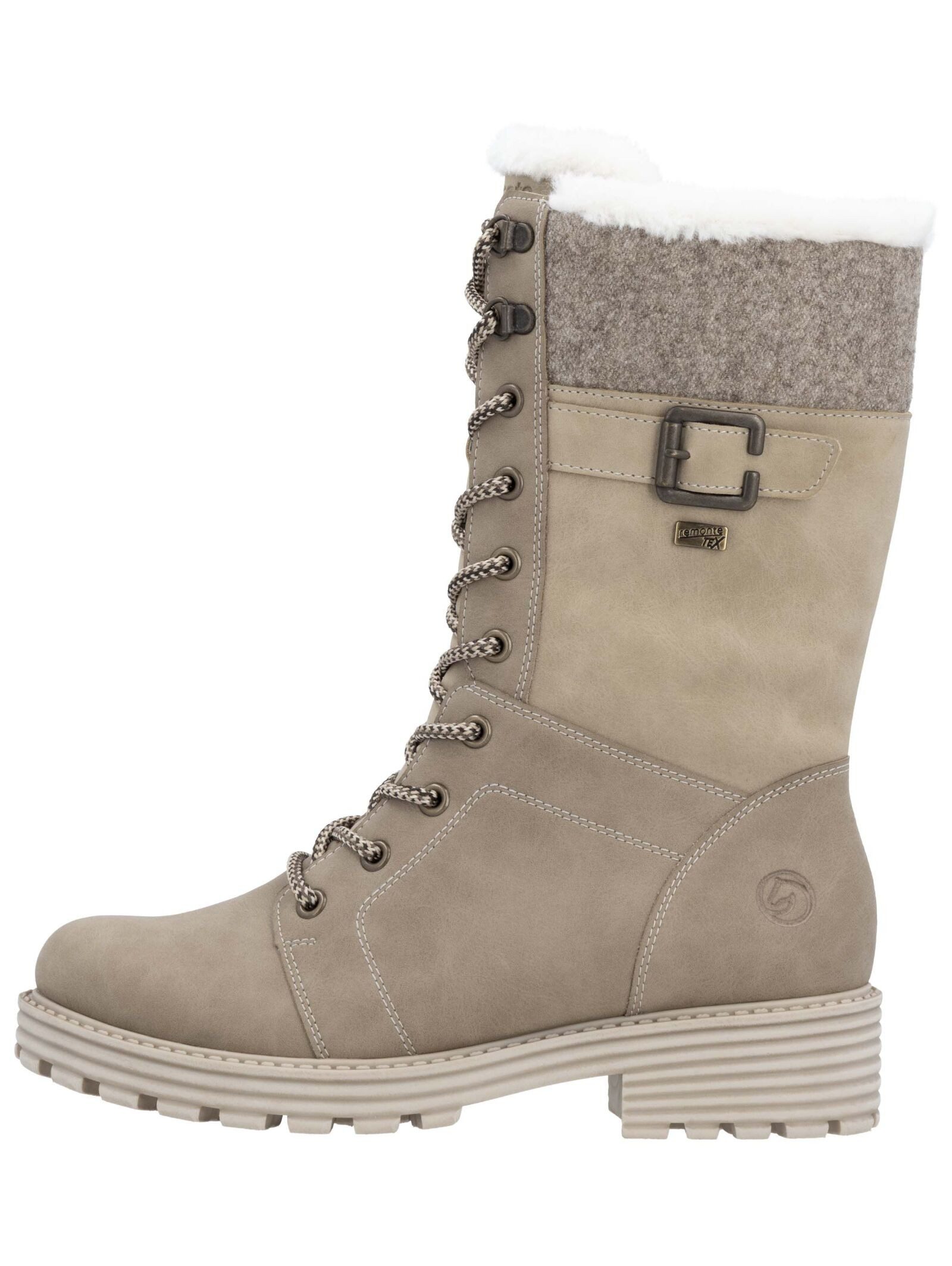 Remonte Remonte Stiefelette Veloursleder Schnürstiefelette