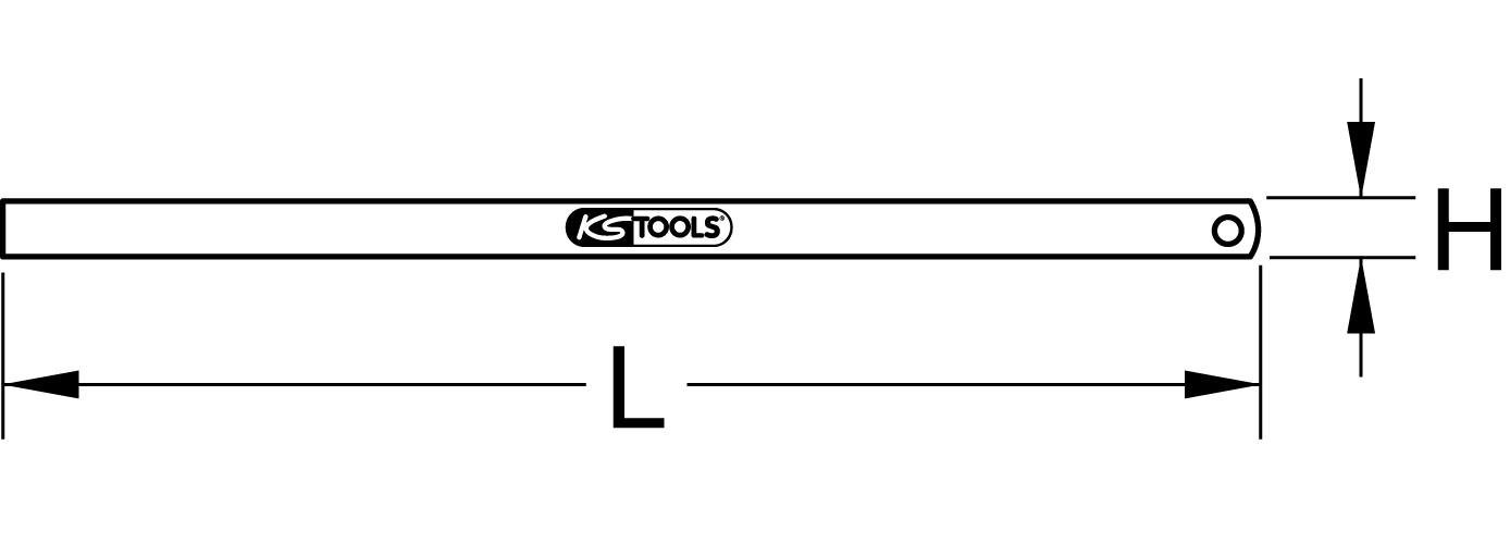 Thumbnail - KS Tools Zollstock Flexibler Stahlmaßstab, 200mm