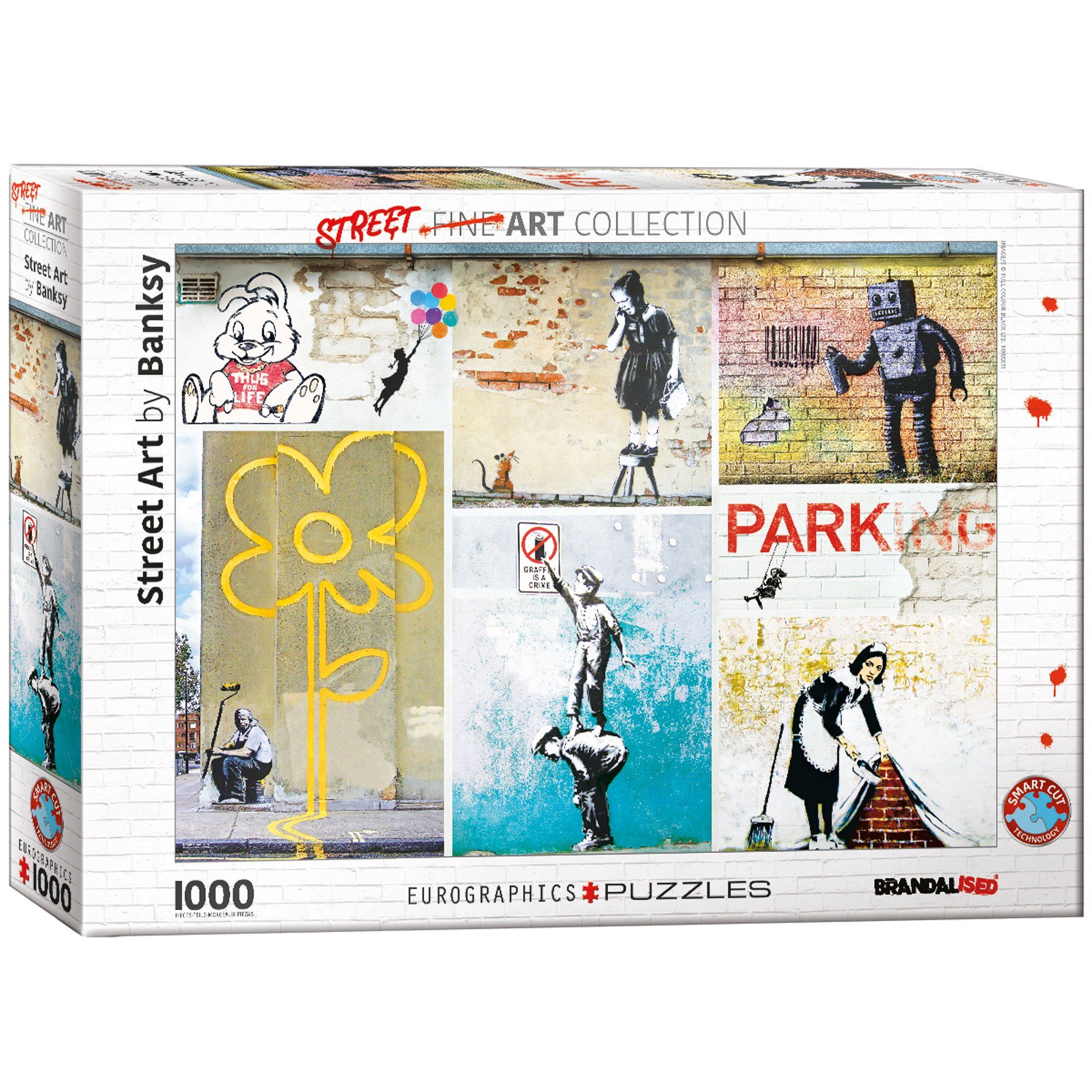Puzzle 1000 Teile Puzzle - Puzzle - Banksy Collage + Zusatzartikel, Puzzleteile