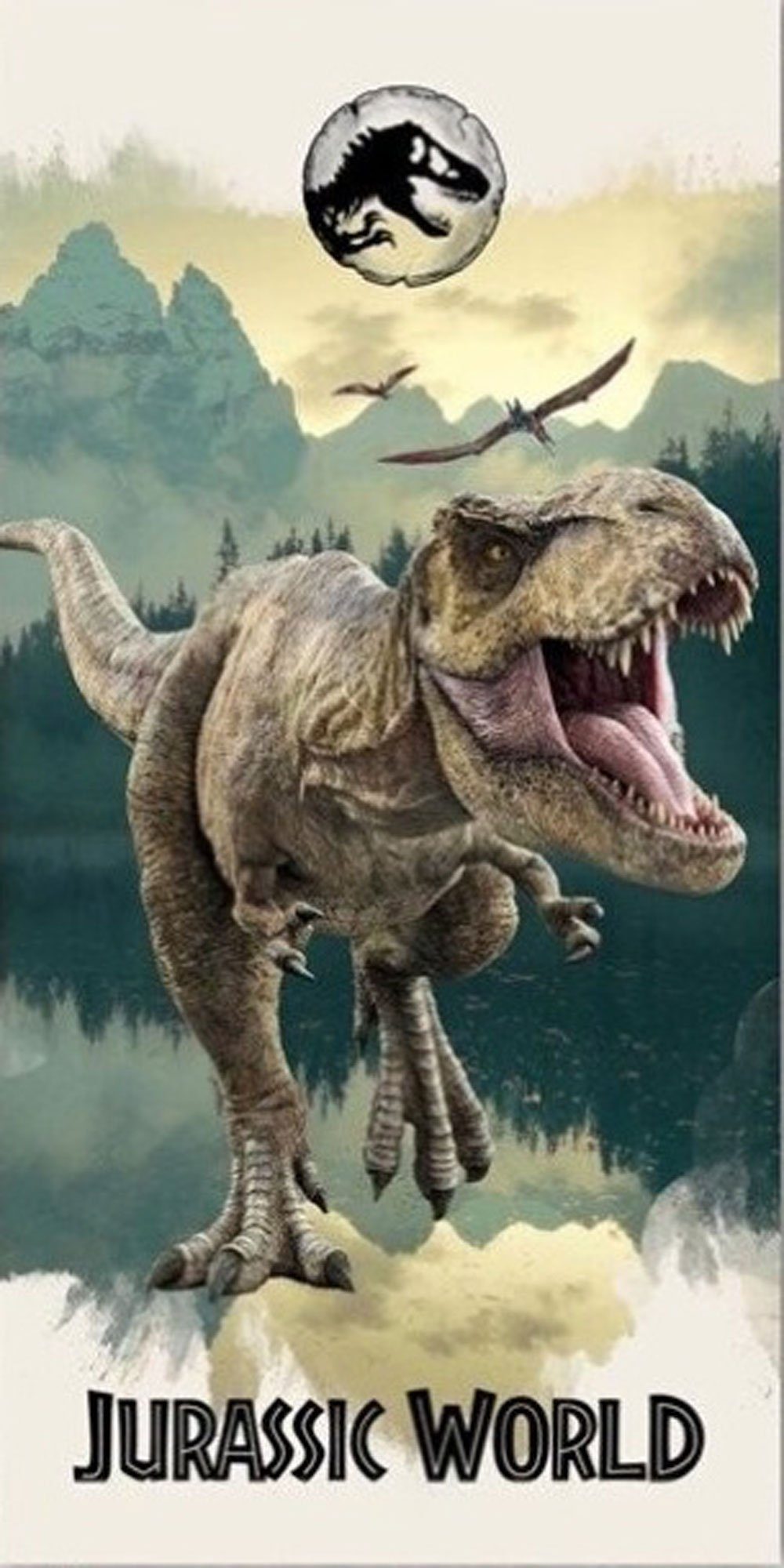 cm 70x140 - T-Rex Handtücher - World Mikrofaser Handtuch Jurassic empireposter