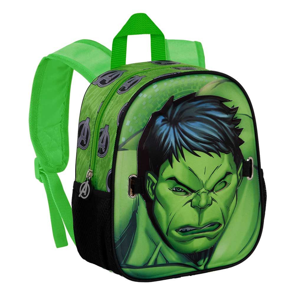 Karactermania Kinderrucksack Hulk Maskenrucksack Rucksack Kindertasche Spieltasche, Mit abnehmbarer Maske