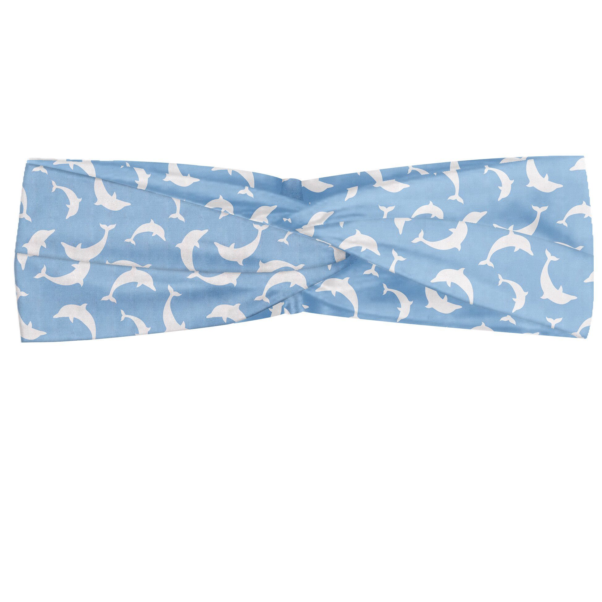 Abakuhaus Stirnband Elastisch und Angenehme alltags accessories Ozean Muster mit Delfinen