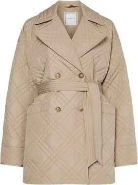 Tommy Hilfiger Steppmantel QUILTED SHORT TRENCH mit Bindegürtel und Tommy Hilfiger Markenlabel