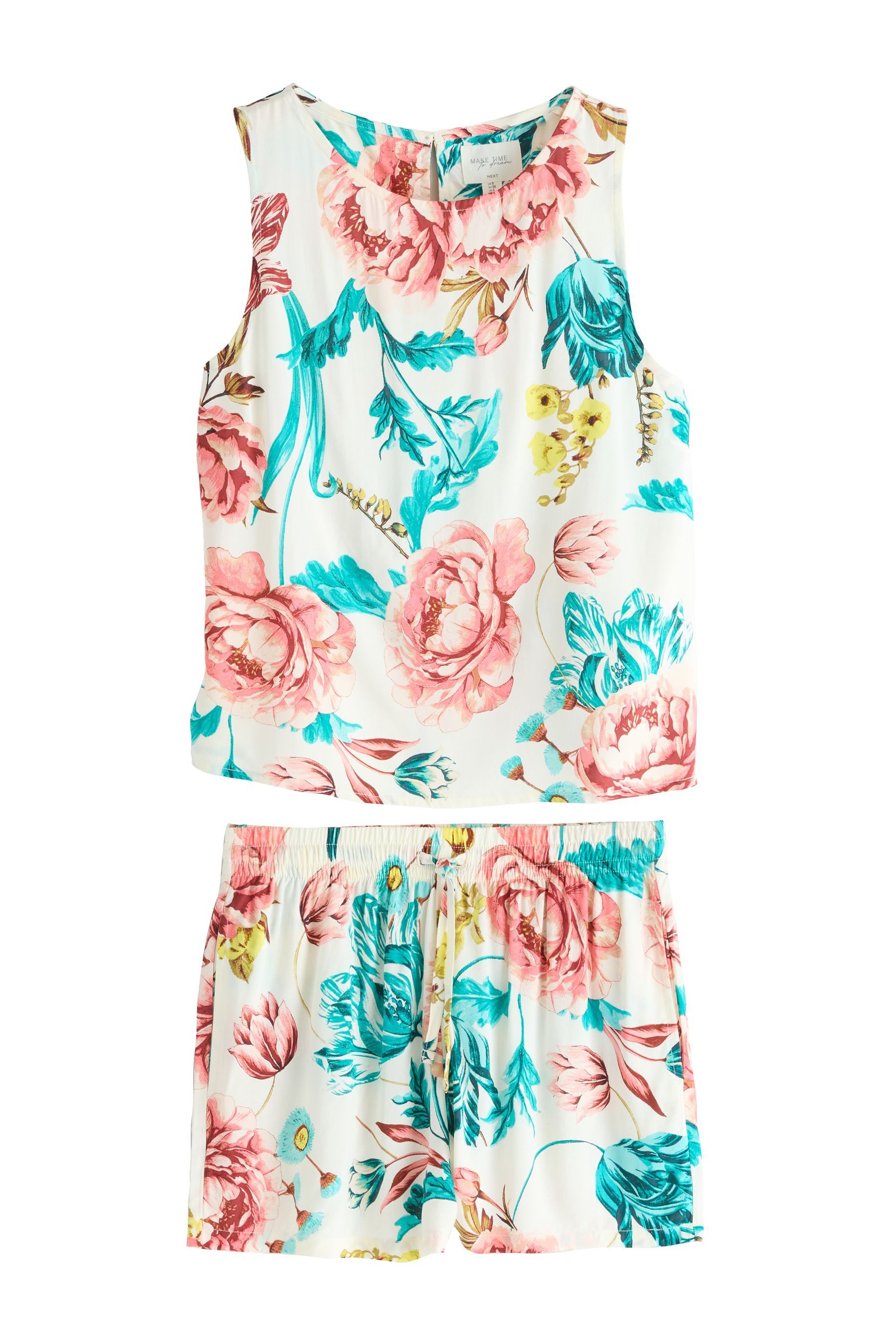 Next Pyjama Kurzes Pyjama-Set aus Viskose günstig online kaufen