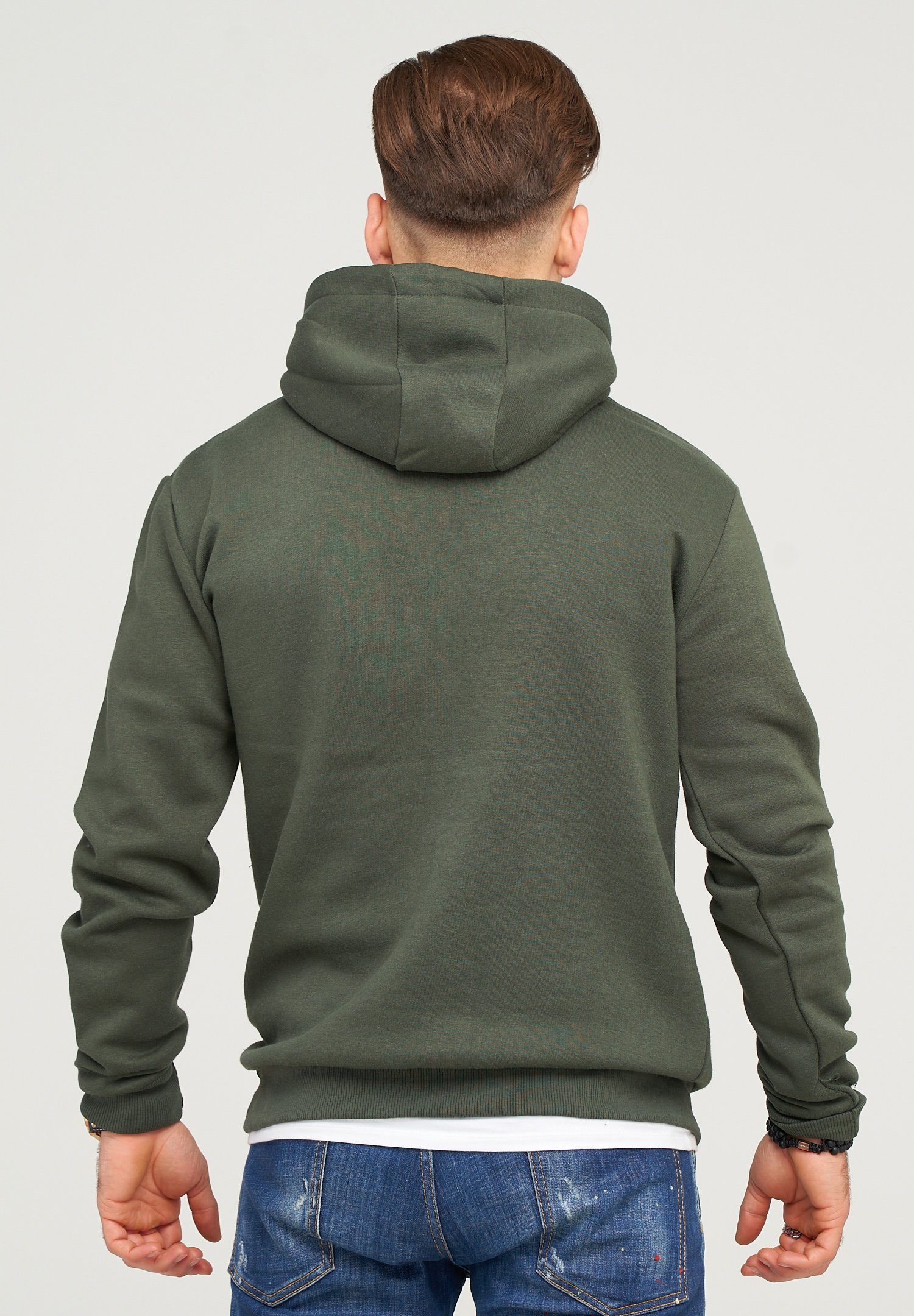 SOULSTAR Kapuzensweatshirt CARDIFF im schlichten Basic-Look grün