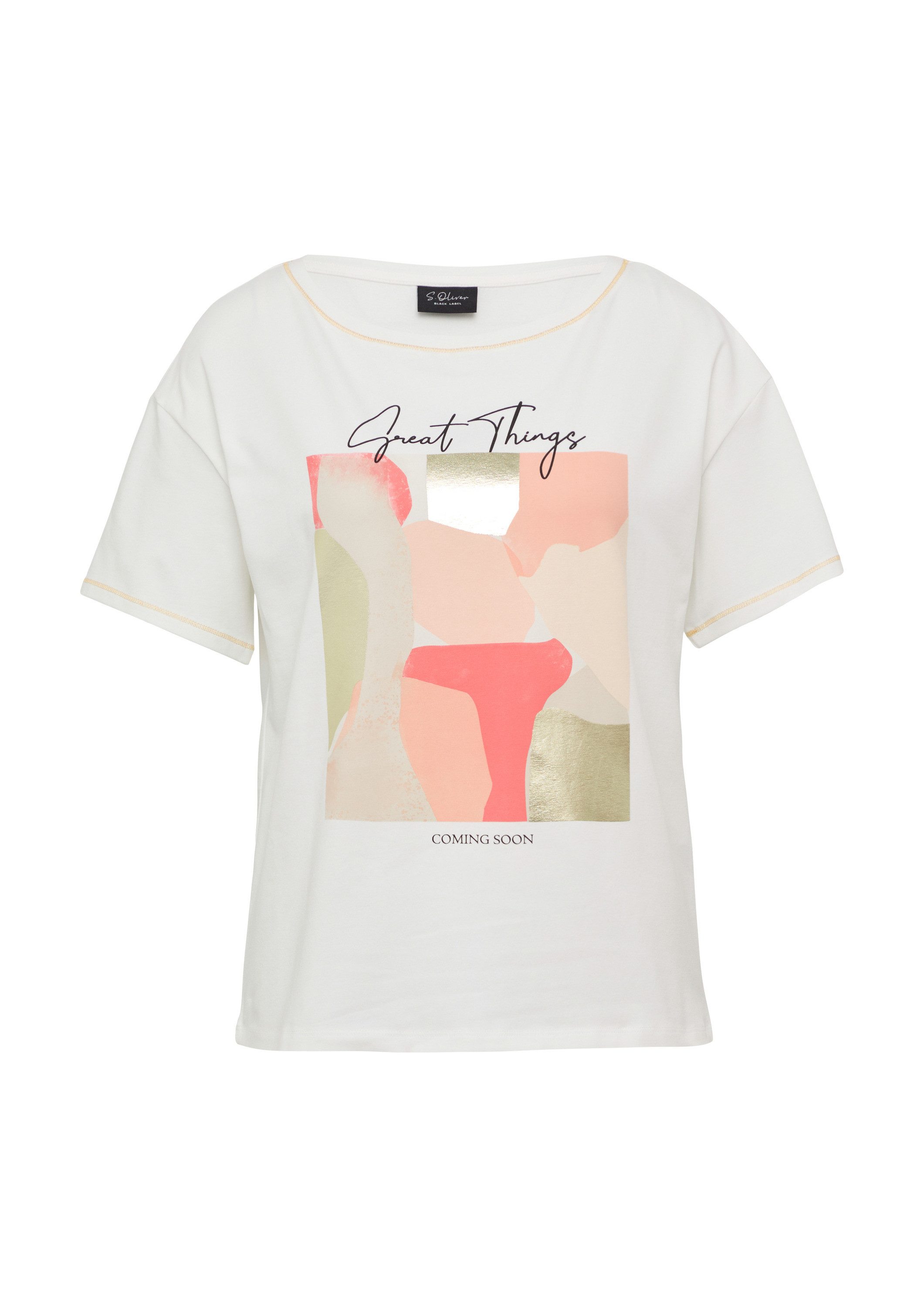 s.Oliver Kurzarmshirt T-Shirt T-Shirt im Loose günstig online kaufen