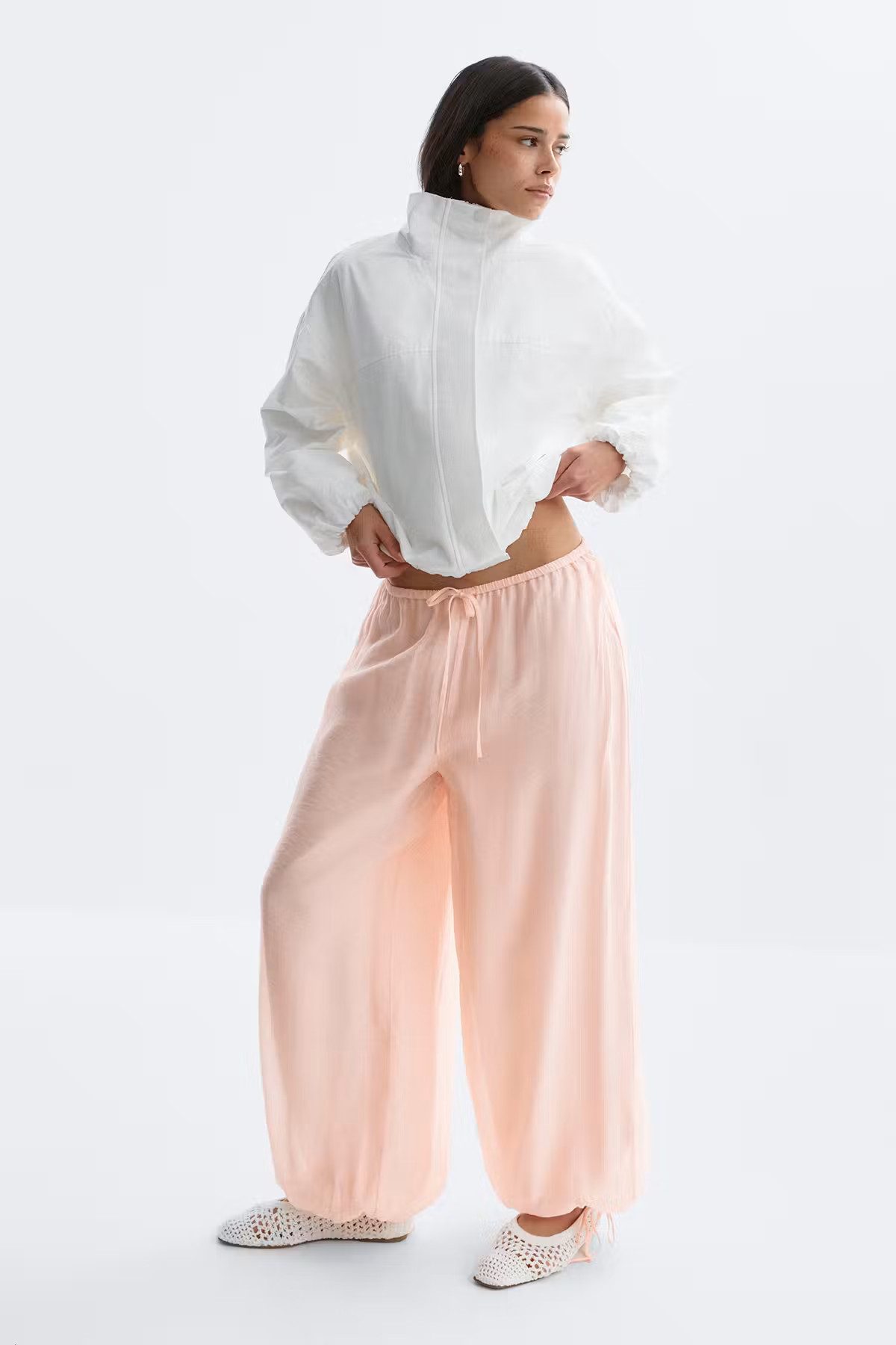 Gina Tricot Palazzohose Sheer balloon trousers - Ballonhose - weite Hose Damen - Sommerhose