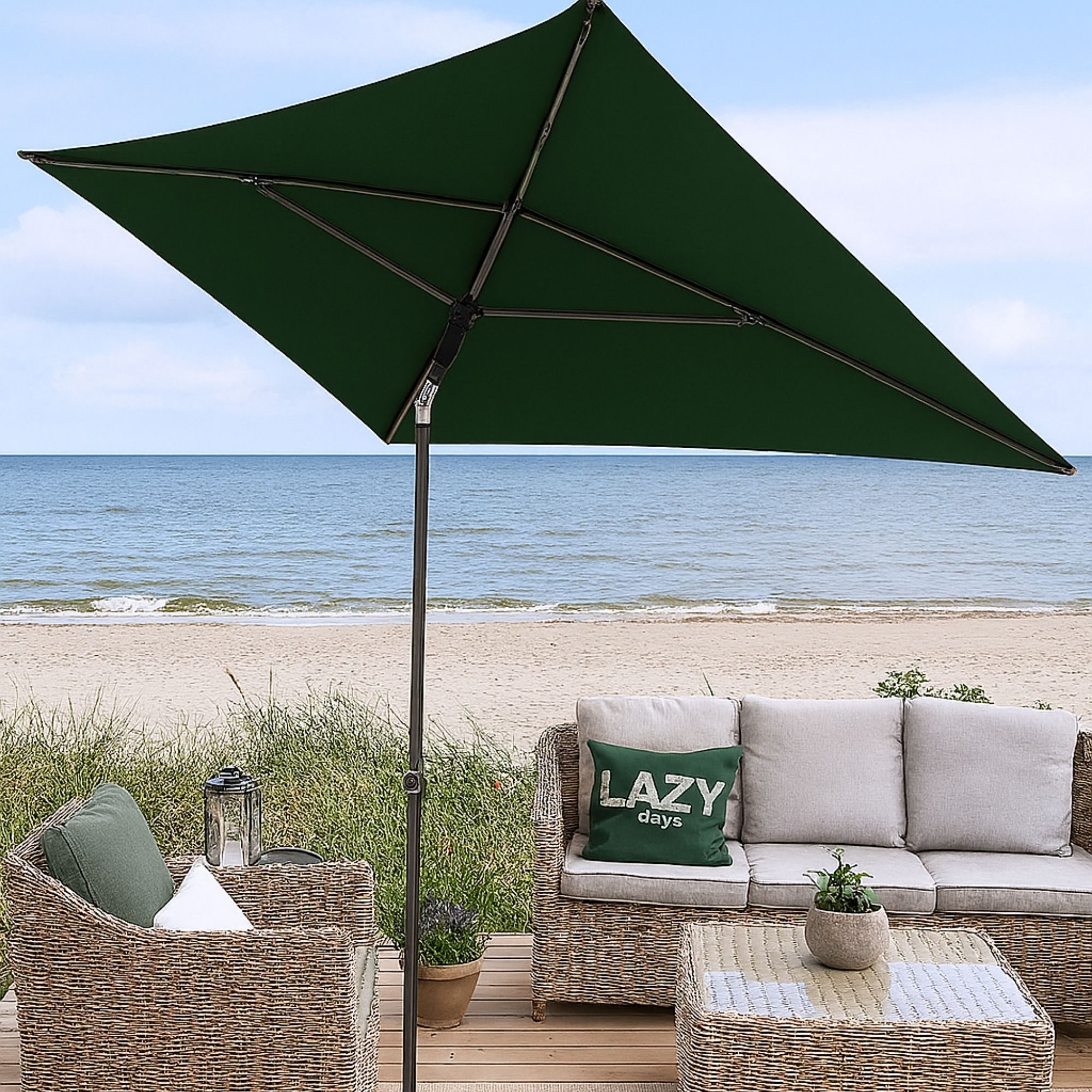 doppler® Sonnenschirm doppler Sonnenschirm Gartenschirm eckig GS Sunline III 260x150