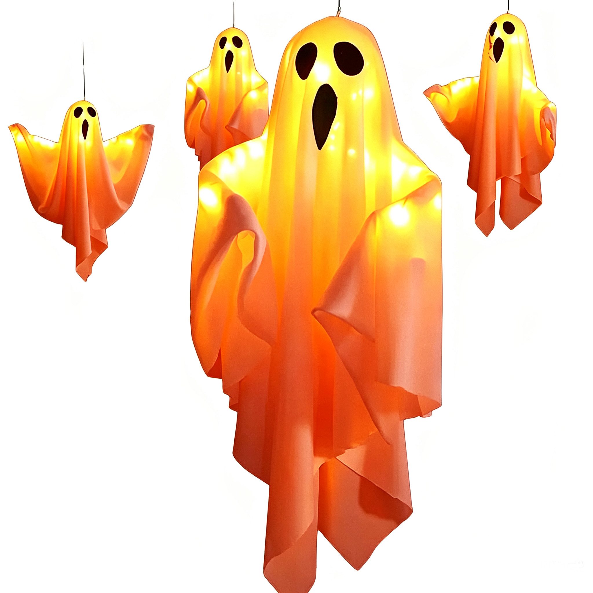 Bomiclss Dekohänger 1 Stück Halloween-Geister-Dekohänger mit LED-Beleuchtung (1 St), gruselige Geisterdekoration zum Aufhängen