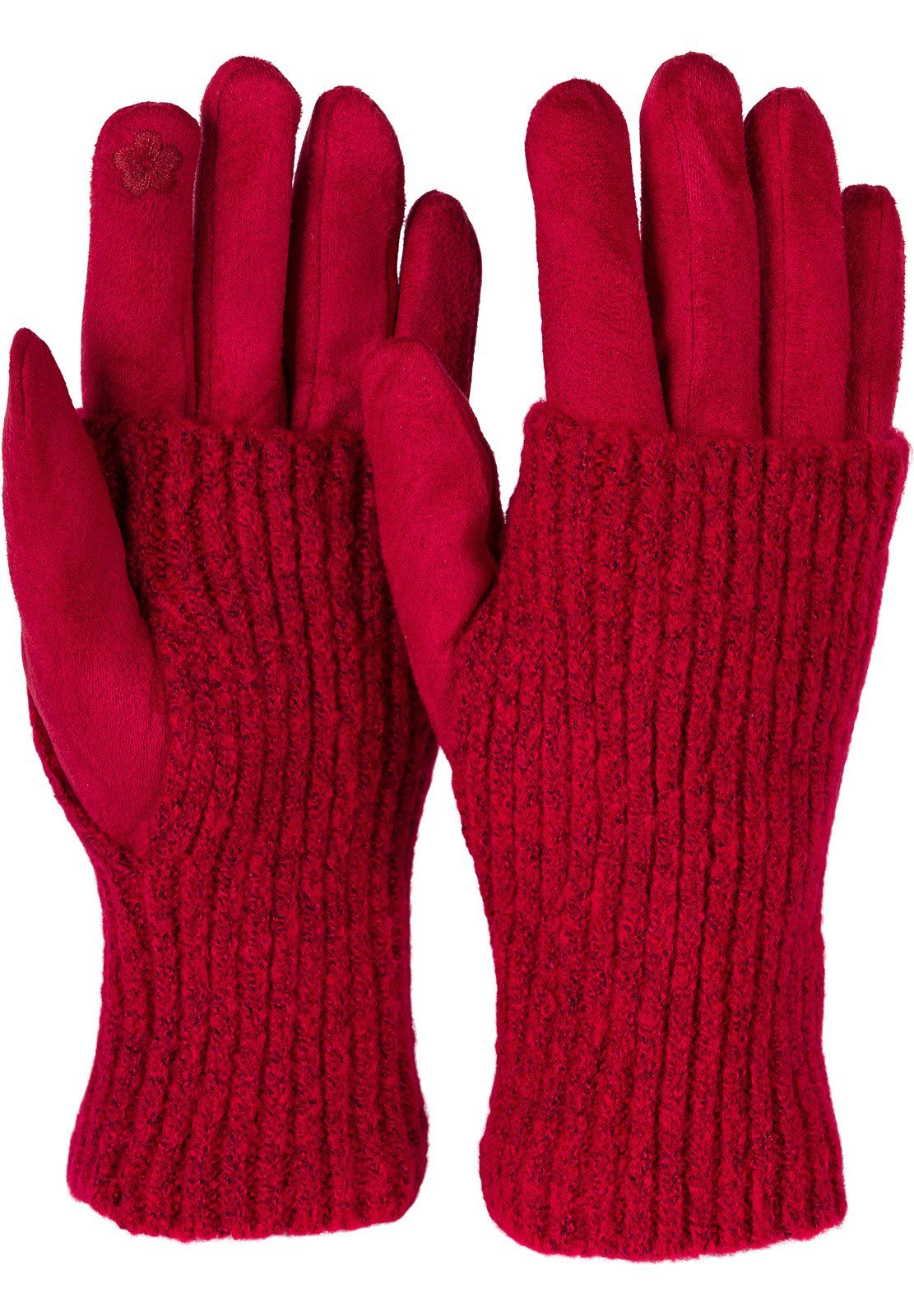 styleBREAKER Strickhandschuhe Touchscreen Stoff Handschuhe mit günstig online kaufen