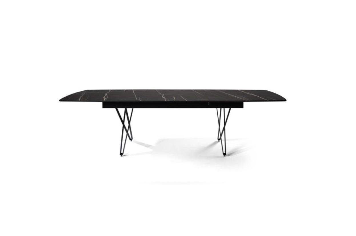 Esszimmertisch Tische Nur Made in Esstisch Esstisch), Esstisch Küchentisch Schwarz Holz Europe (1-St., Ausziehbarer JVmoebel