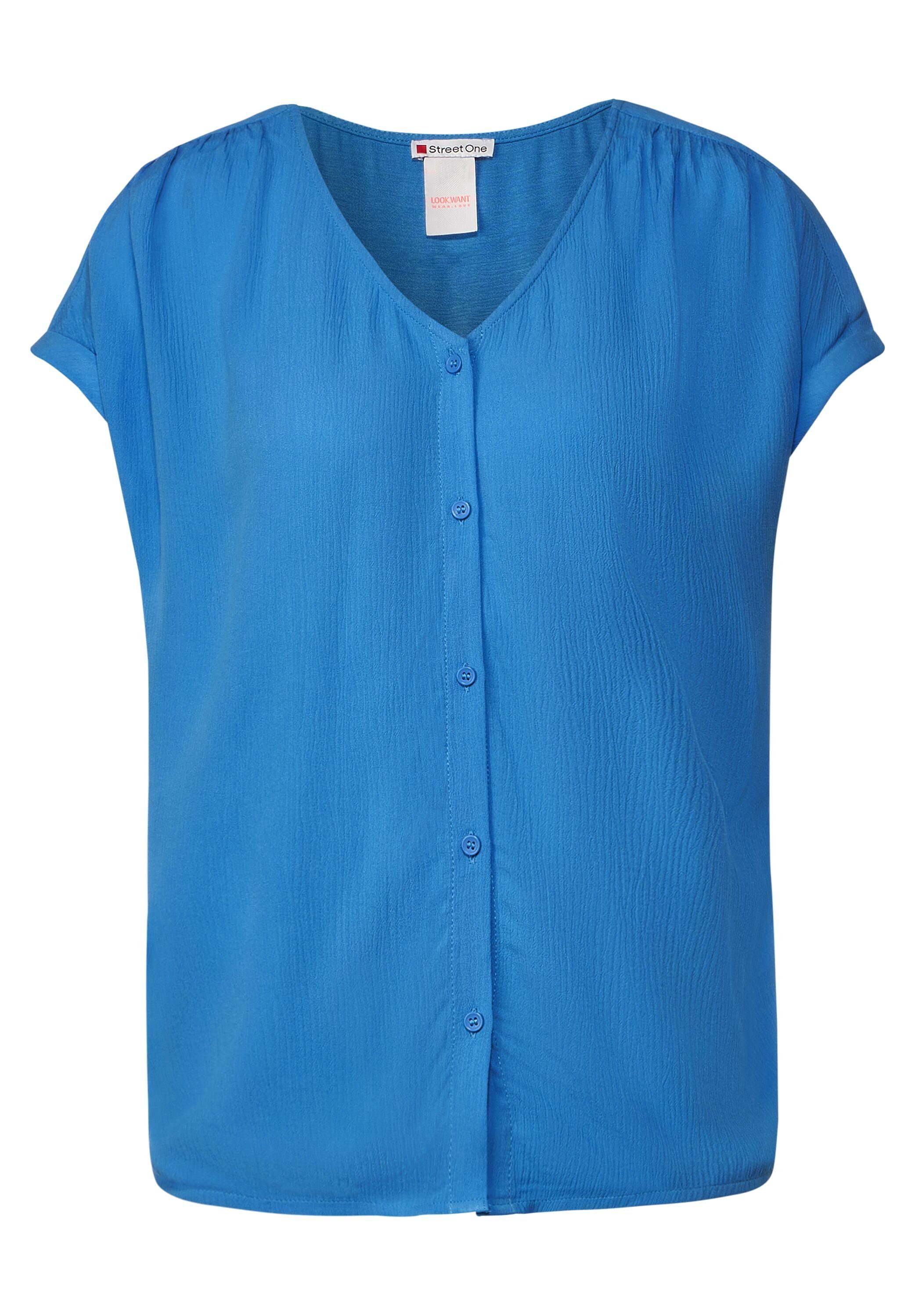 T-Shirt & Langarmshirt Shirt im Materialmix