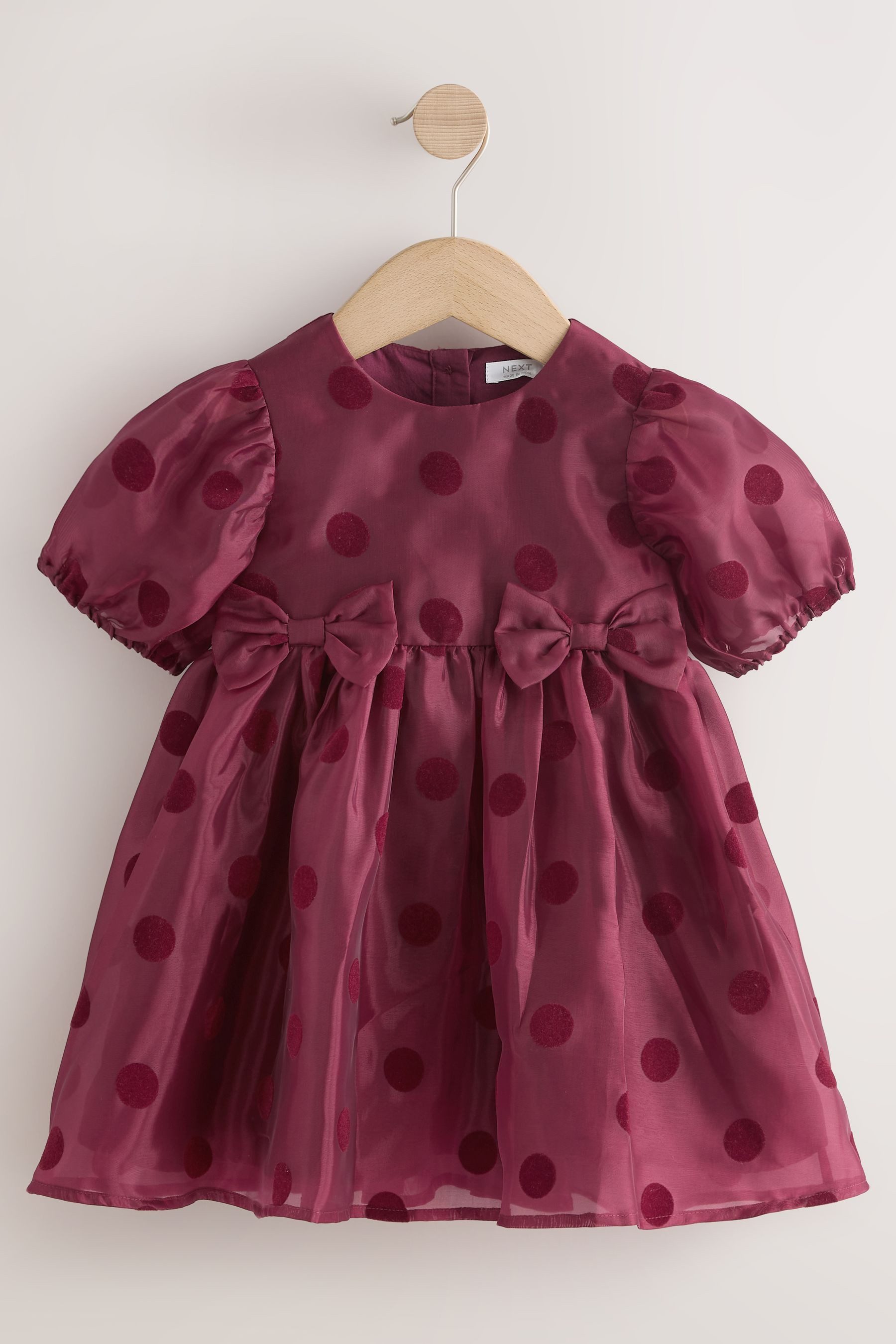 Next Partykleid Festliches Kleid mit Puffärmeln und Schleife (1-tlg) – Bild 4 von 5