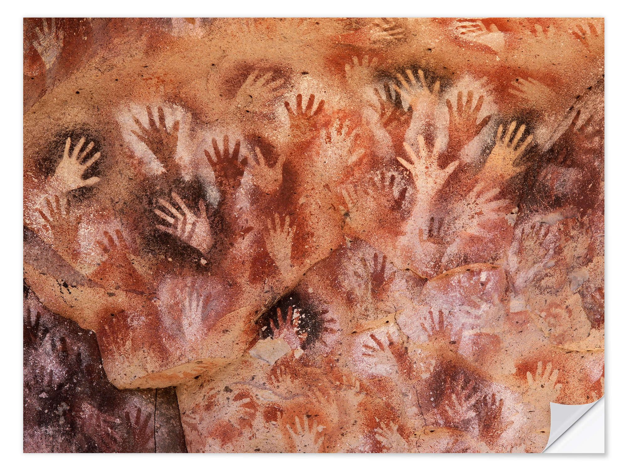 Posterlounge Wandfolie Javier Trueba, Höhle der Hände, Argentinien, Fotografie