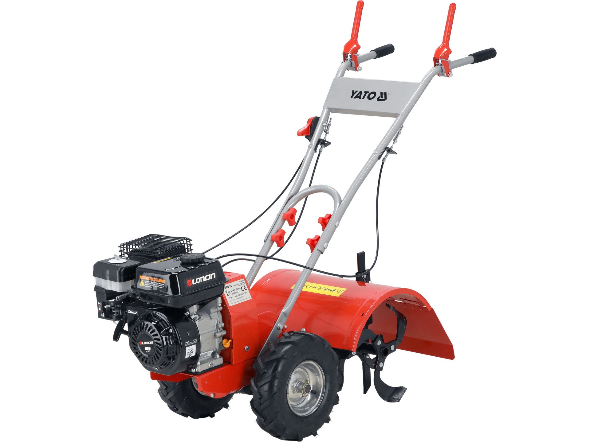 Yato Benzinmotorhacke Benzin Bodenfräse, Gartenfräse  48cm, 4,1kW/5,58PS