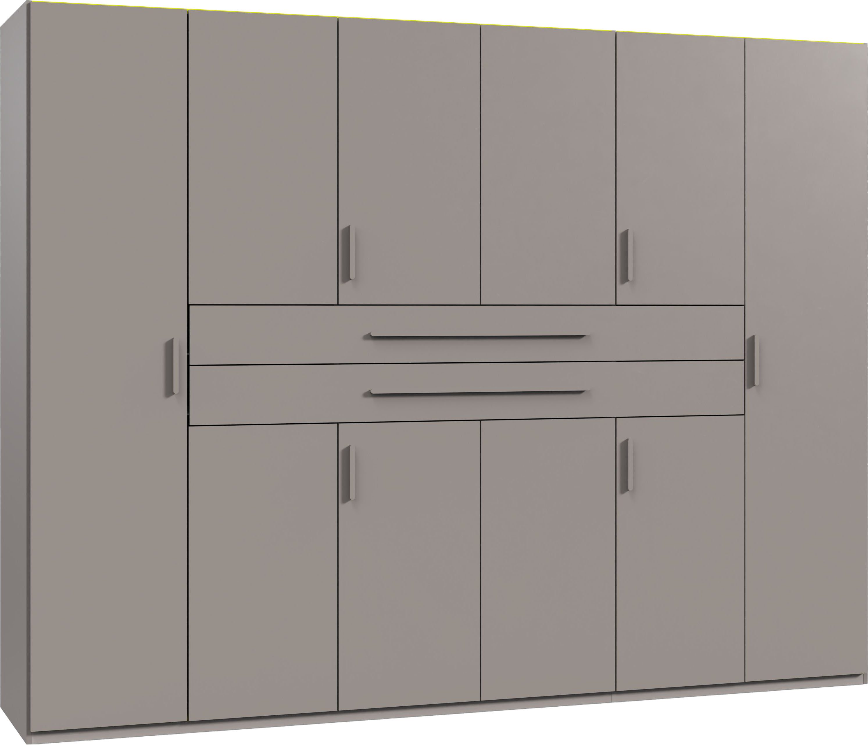 Wimex Drehtürenschrank Digit, erhältlich in den Breiten 180cm, 225cm oder 270cm (Schlafzimmer Schrank Bestseller in moderner Optik) Kleiderschrank inkl. zwei Schubkästen in zentraler Höhe