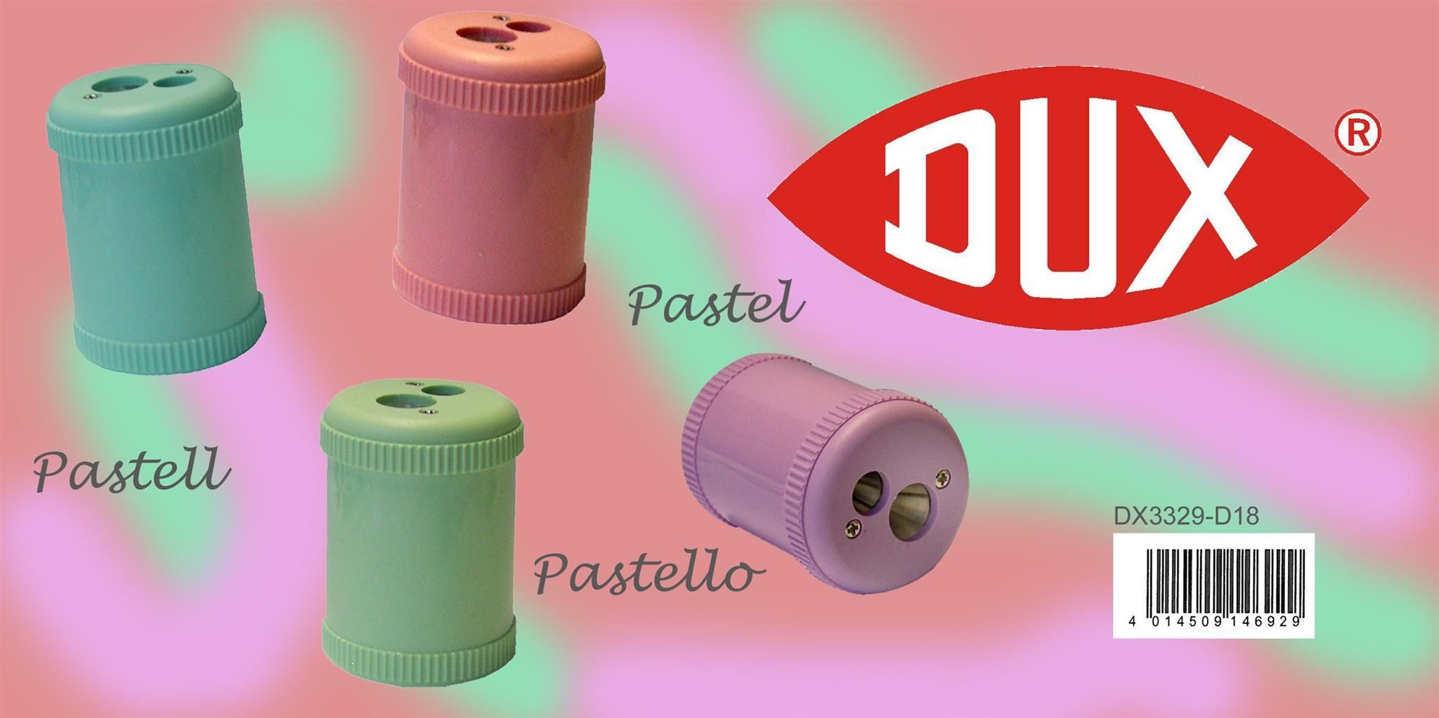 STANDARDGRAPH Anspitzer Standardgraph Pastell Doppel-Dosenspitzer rund sortiert 1 Stück