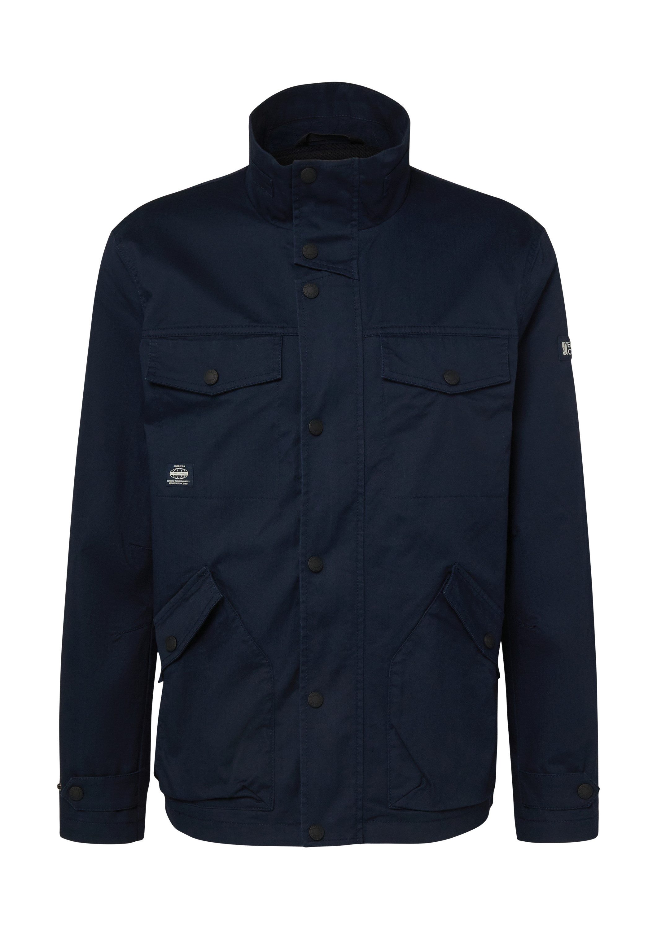 s.Oliver Funktionsjacke Outdoor-Jacke Baumwolljacke mit Twill-Struktur und aufgesetzten Taschen