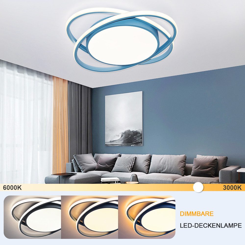 JDONG LED Deckenleuchte 54W Modern Ring günstig online kaufen