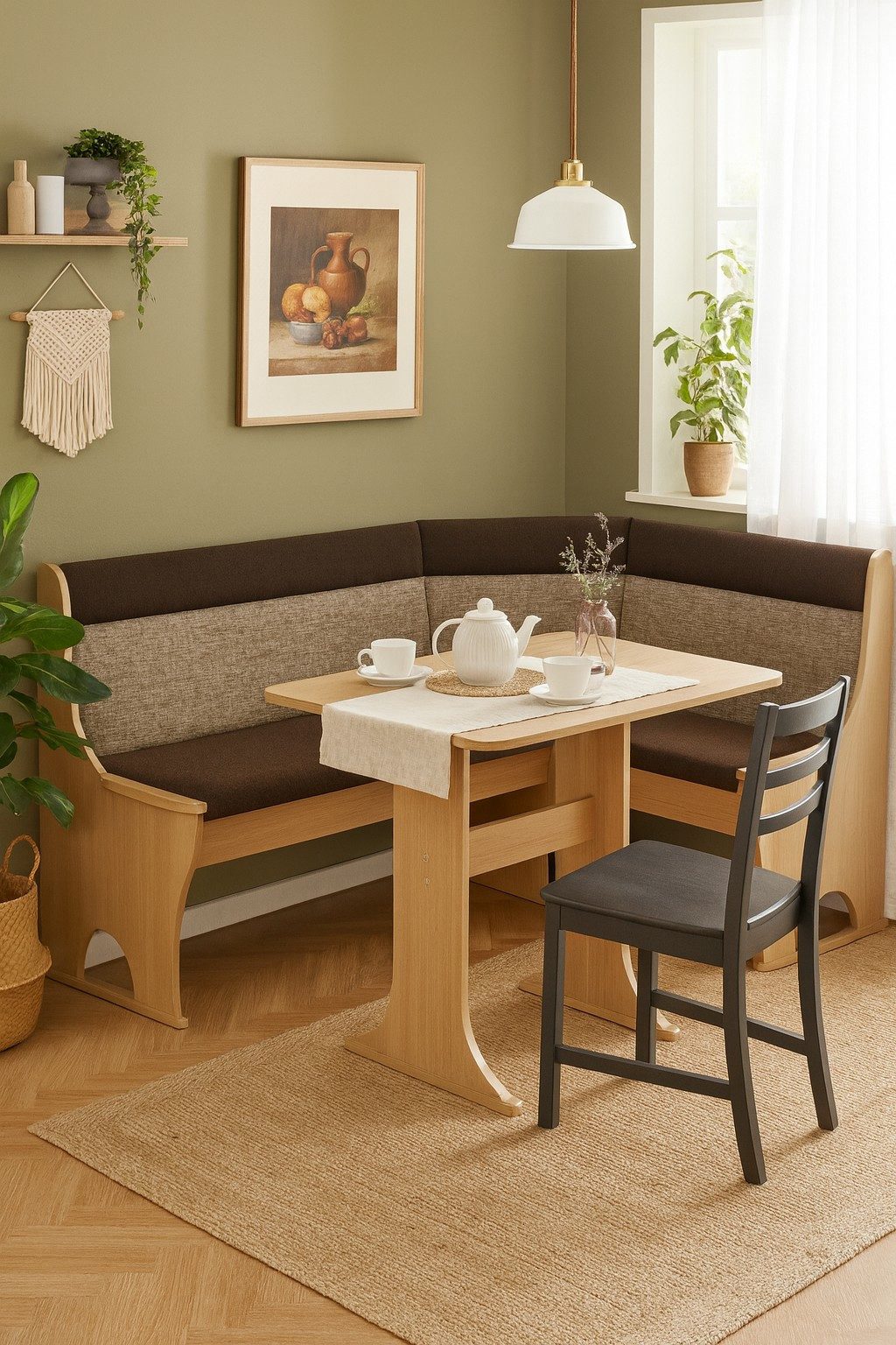 moebel-direkt-online Eckbank Madrid Schenkelmaß 125x165 cm