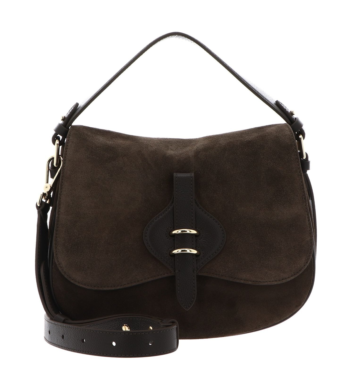 COCCINELLE Handtasche Handbag Suede Leather / Micro Gra. Le., aus echtem Rindsleder