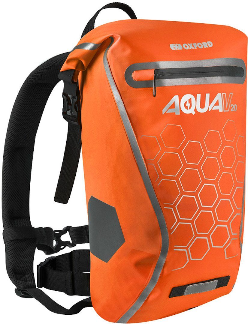 OXFORD Fahrradrucksack Aqua V20 Rucksack, Wasserdicht reflektierende wasserdichte