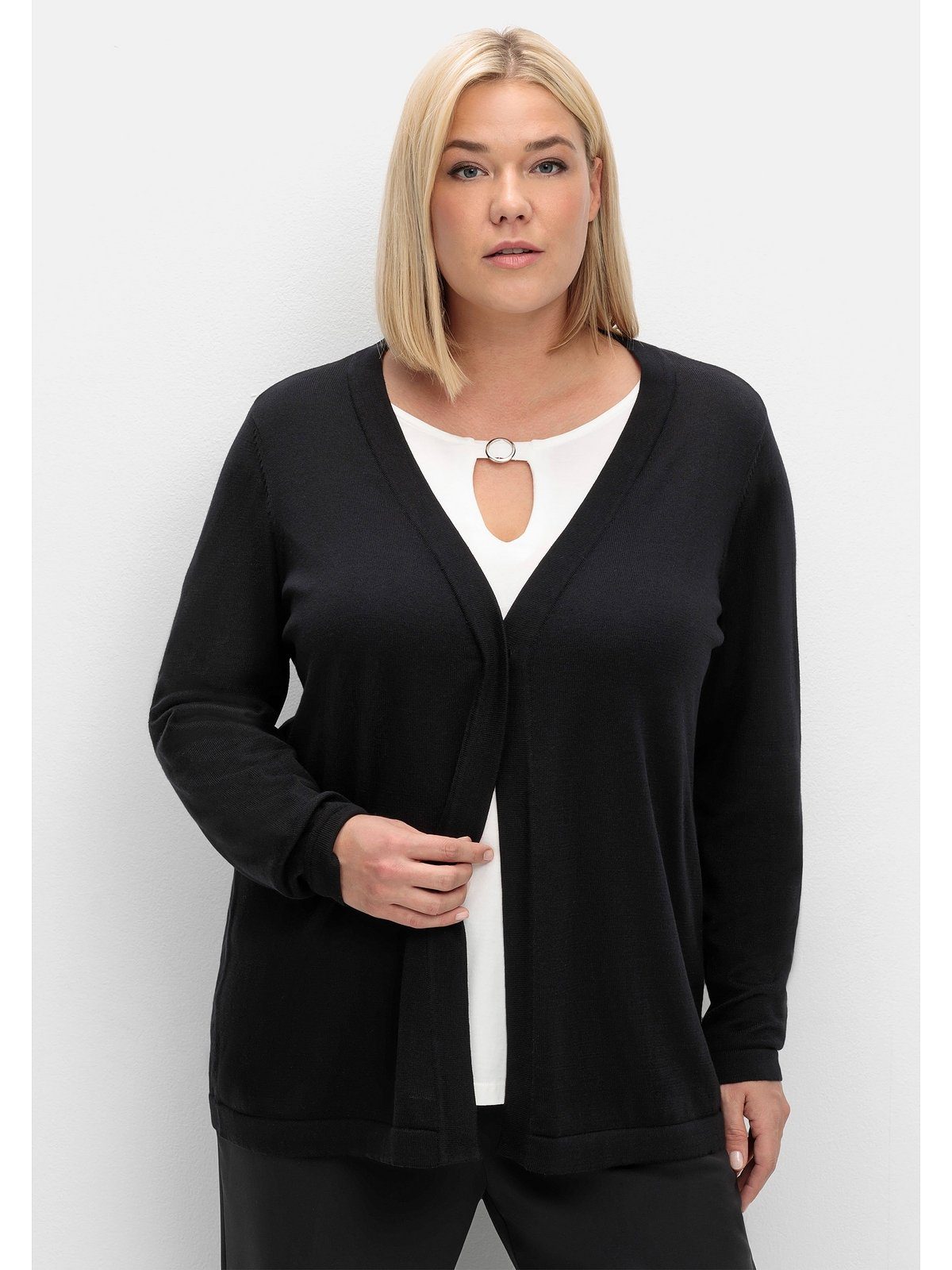 Sheego Strickjacke Große Größen aus feinem günstig online kaufen