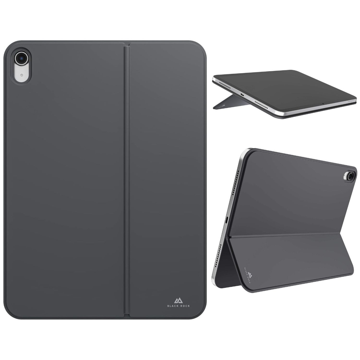Black Rock Tablettasche Back-Cover Tasche Case + Ständer Kickstand Schwarz (1-tlg., 1x Backcover), Schutz-Hülle für Apple iPad Air 7 Gen 2025 / 6 2024 / 5 2022 / 4 2020