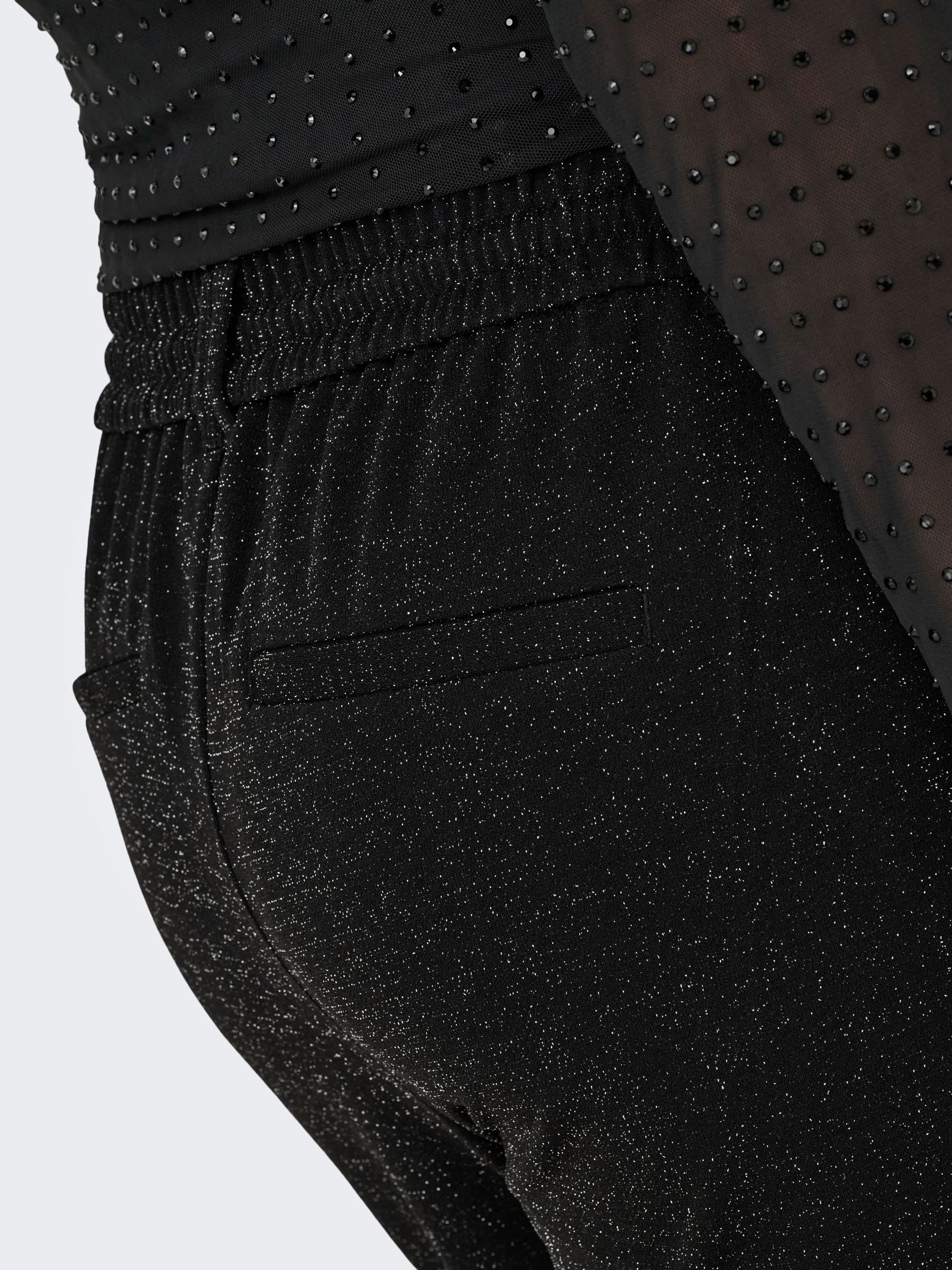 ONLY CARMAKOMA Jogginghose CARPOPTRASH-ALYA EASY GLIT PANT NOOS mit Glitzereffekt
