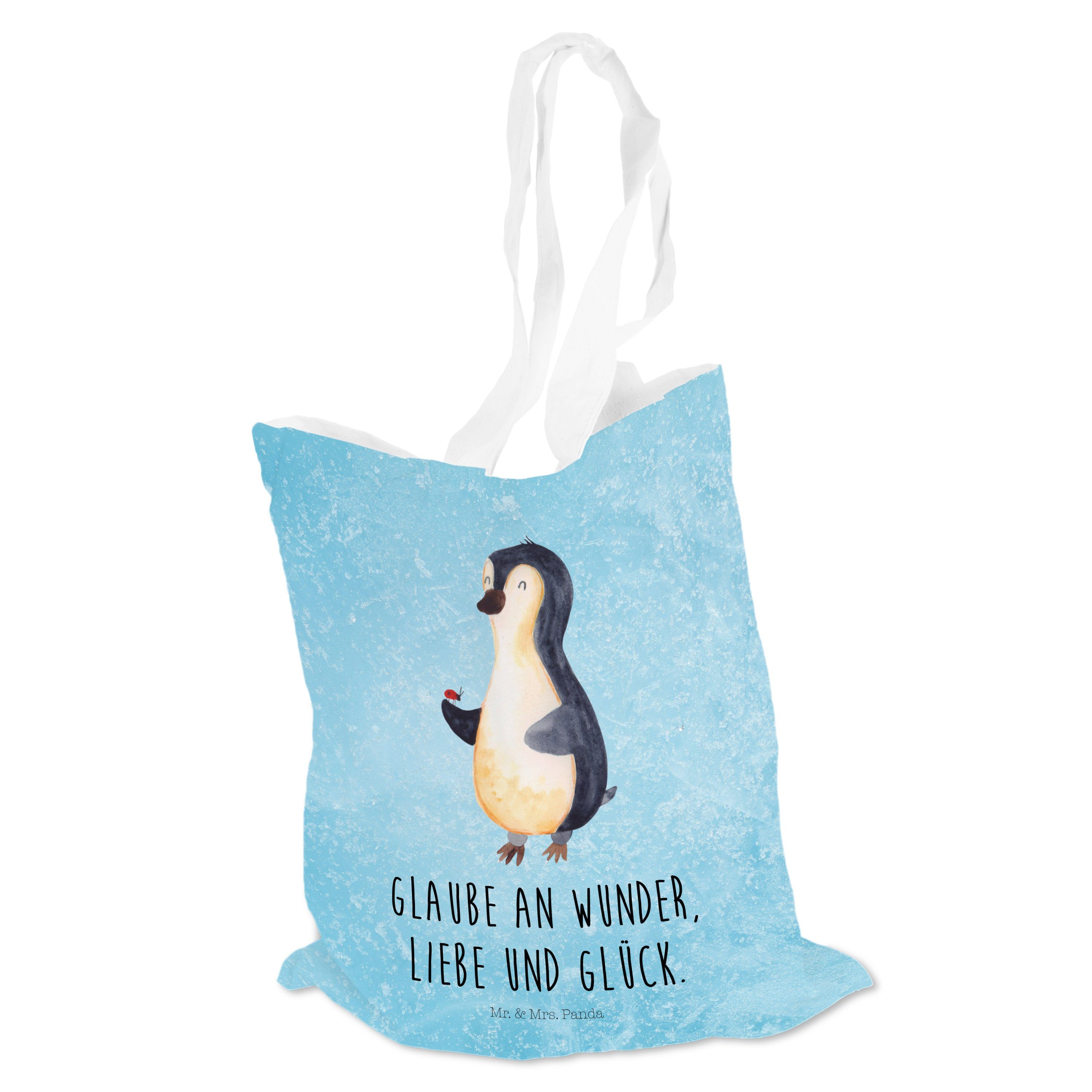 Panda Tragetasche Einkaufstasche, Mr. Marienkäfer Eisblau Pinguin Wunder, Geschenk, & Mrs. - (1-tlg) Beu -