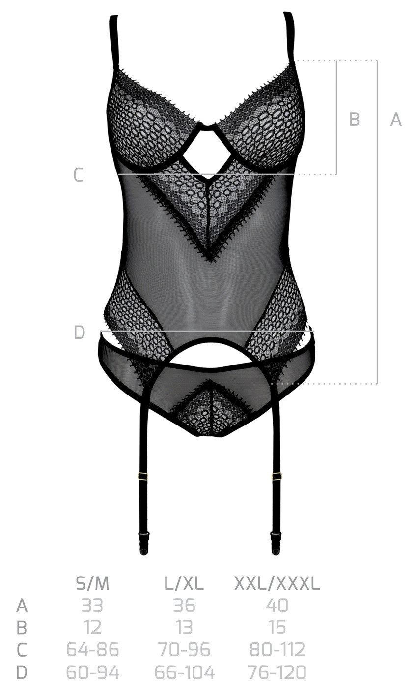 Casmir Corsage Strapscorsage mit Bügeln inkl. String, edle Spitze