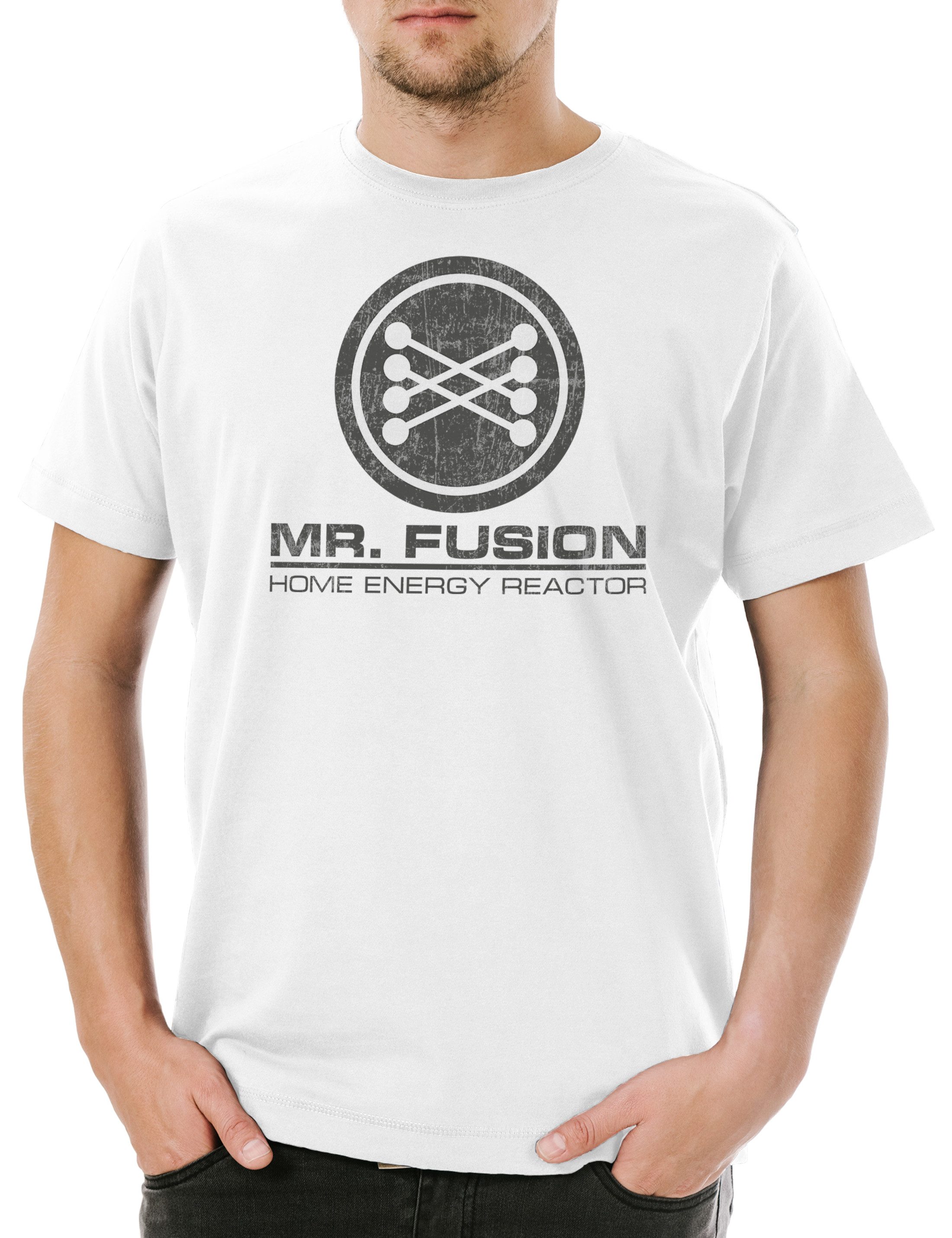 Print-Shirt Mr. Fusion Herren T-Shirt Back Energy To The Zurück Reactor In Die