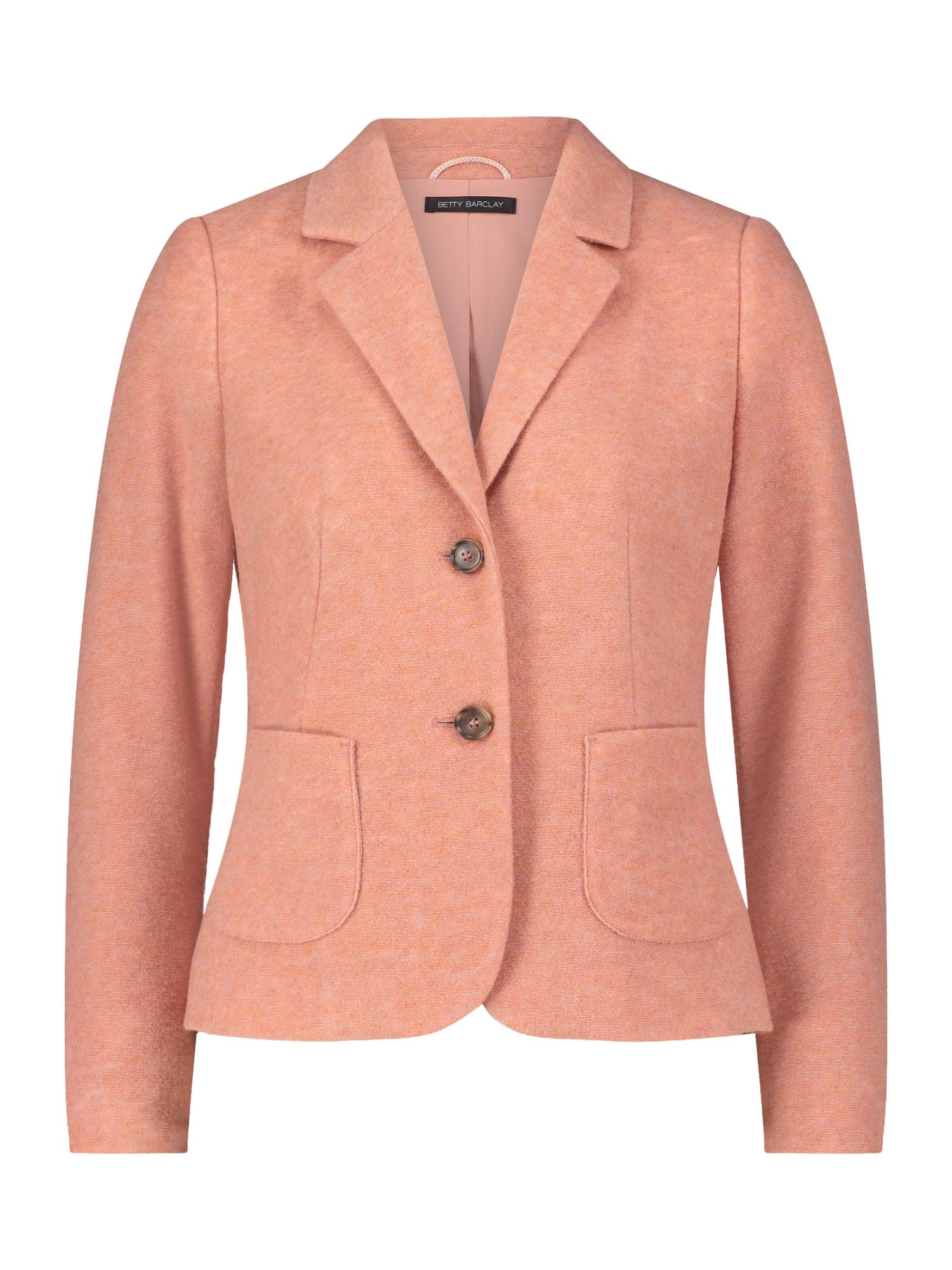 Betty Barclay Jackenblazer rosa,Freizeit,Polyester,Strukturiert,Reverskragen,Lang,Tailliert