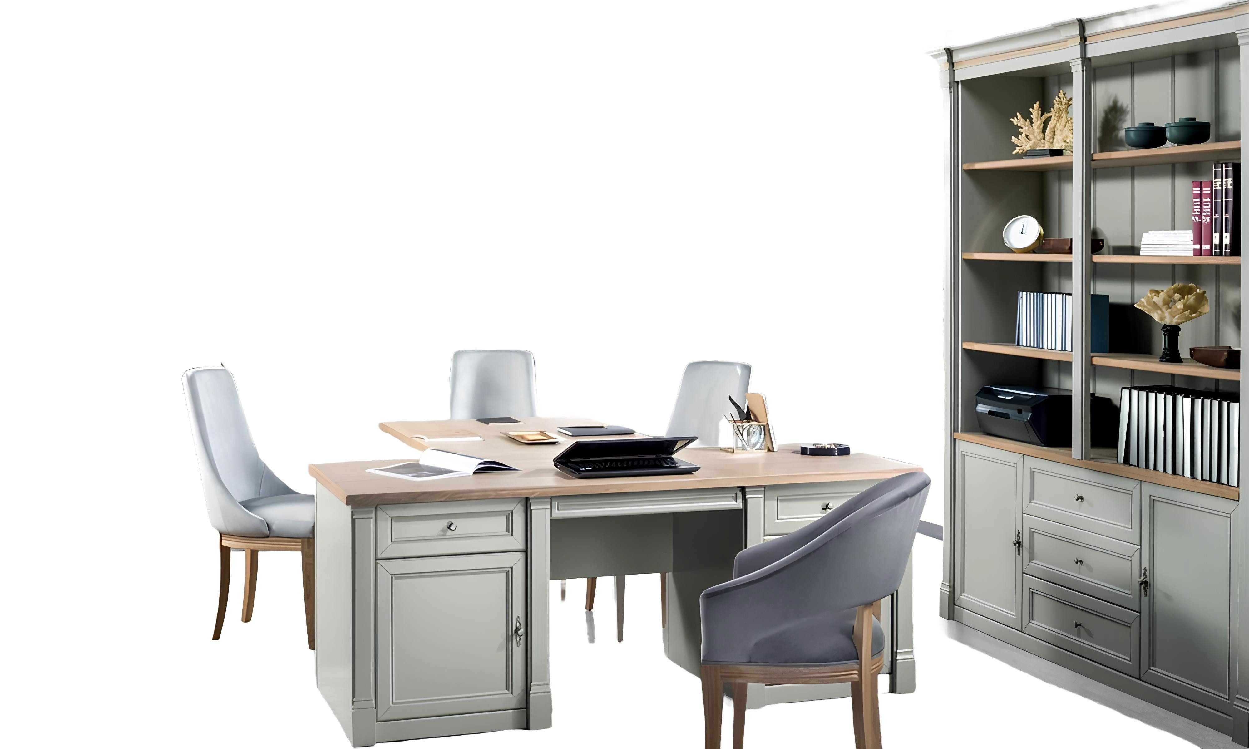 Xlmoebel Schreibtisch Hochwertiger Schreibtisch im Designerstil - Luxuriöses Holzmöbel (Schreibtisch), Hergestellt in Europa