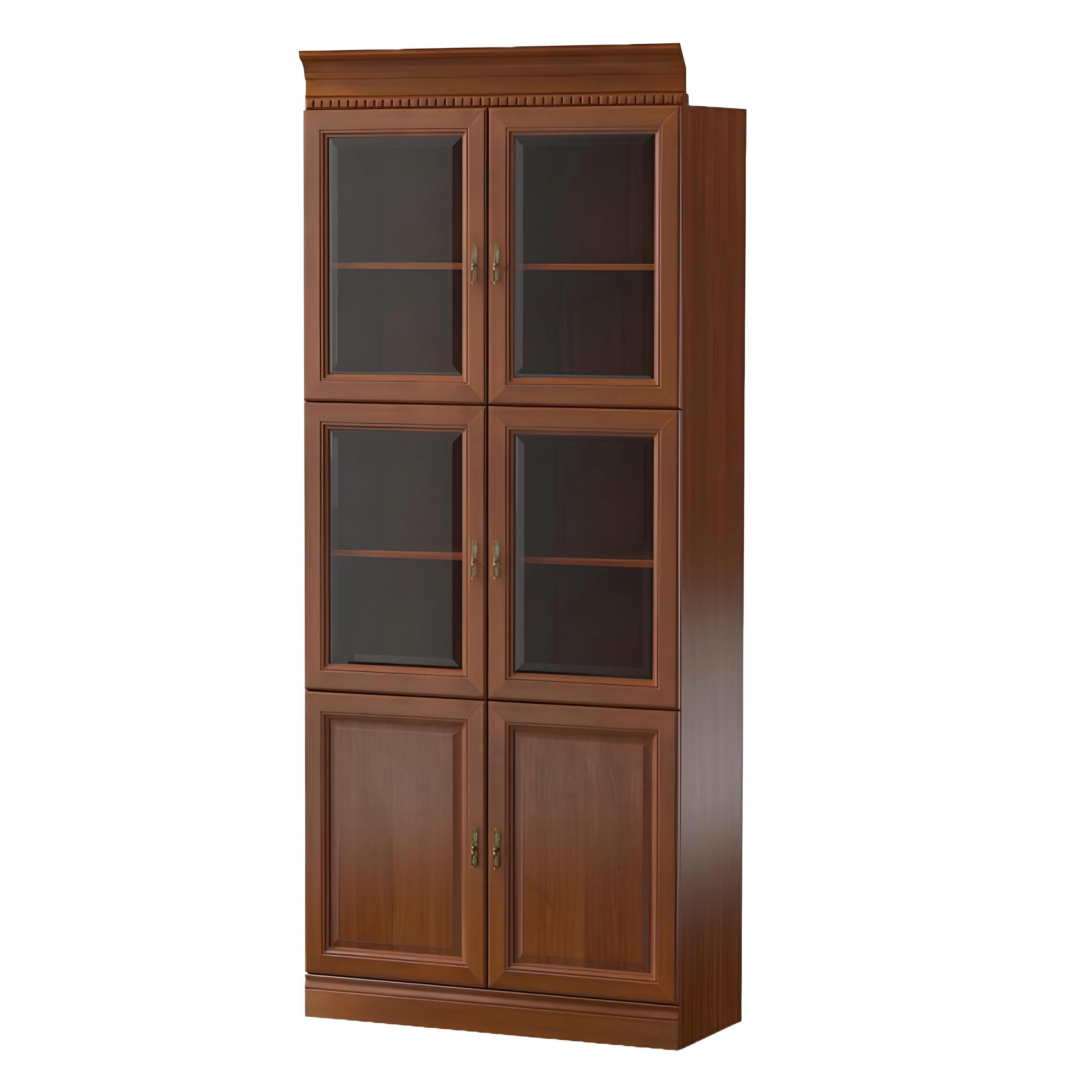 Xlmoebel Vitrine Schrankwand BA-1 mit Glasfront und großzügigem Stauraum (1-St., Klassische Schränke Schrank Schrankwand - Model BA-1) Hergestellt in Europa