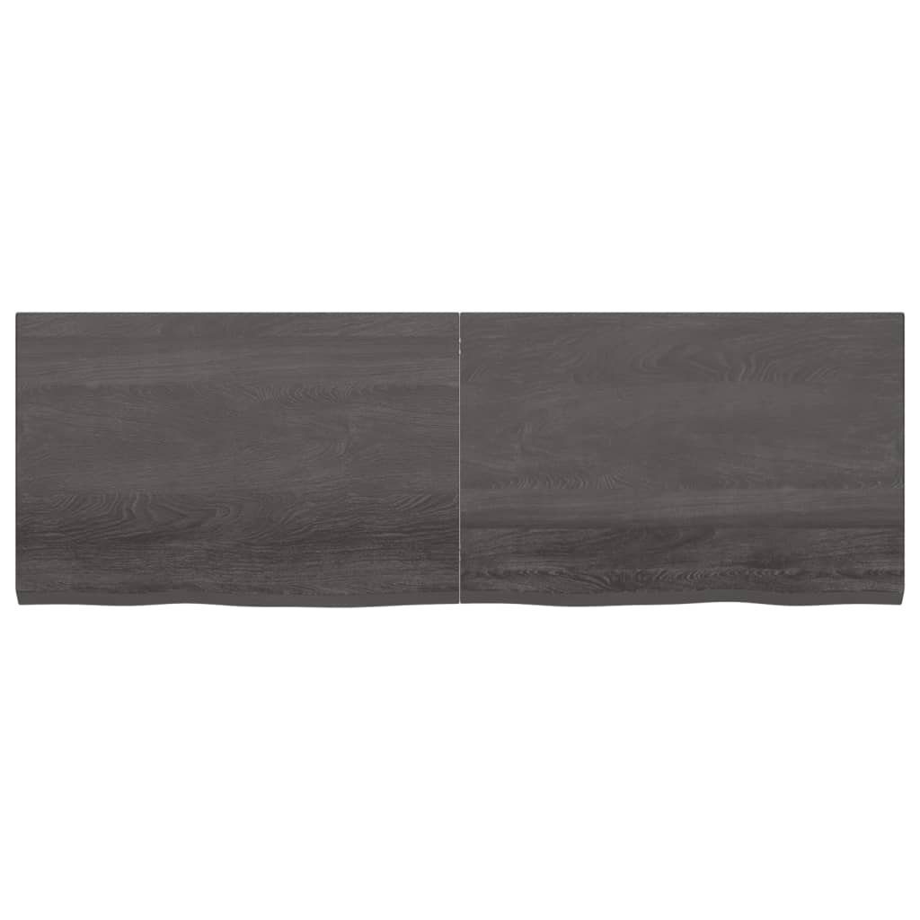 vidaXL Waschtisch 180 x 60 x 4 cm Waschtischplatte Dunkelgrau 180x60x4 cm Massivholz Beh