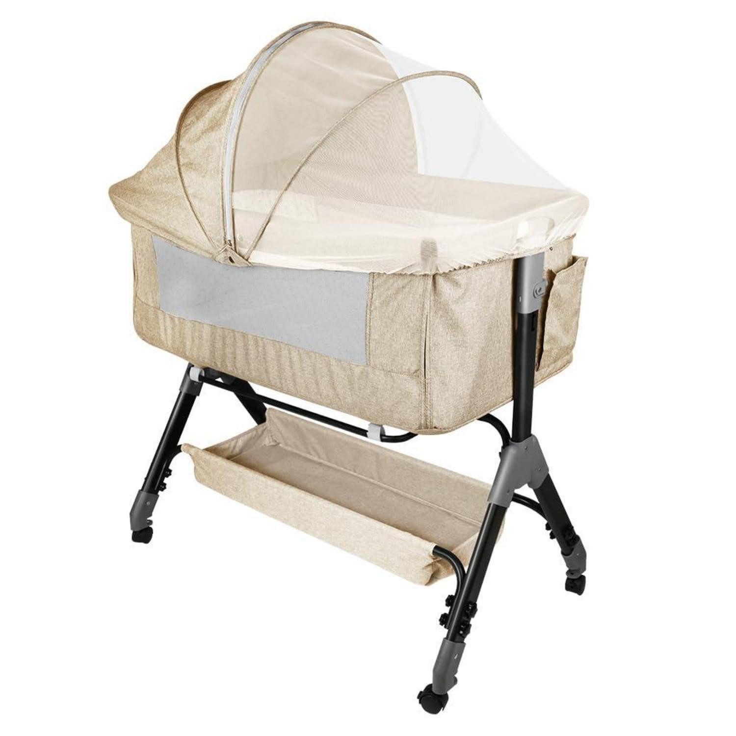 LuxusKollektion Beistellbett 3in1 Babybett Beistellbett Wiege
