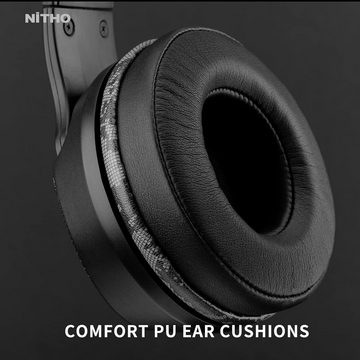 NITHO janus Gaming Over-Ear Kopfhörer mit Kabel Gaming-Headset (Headset für Over Ear Kopfhörer, mit Bügelmikrofon, 40-mm-Treiber, 3.5-mm-Audioanschluss)
