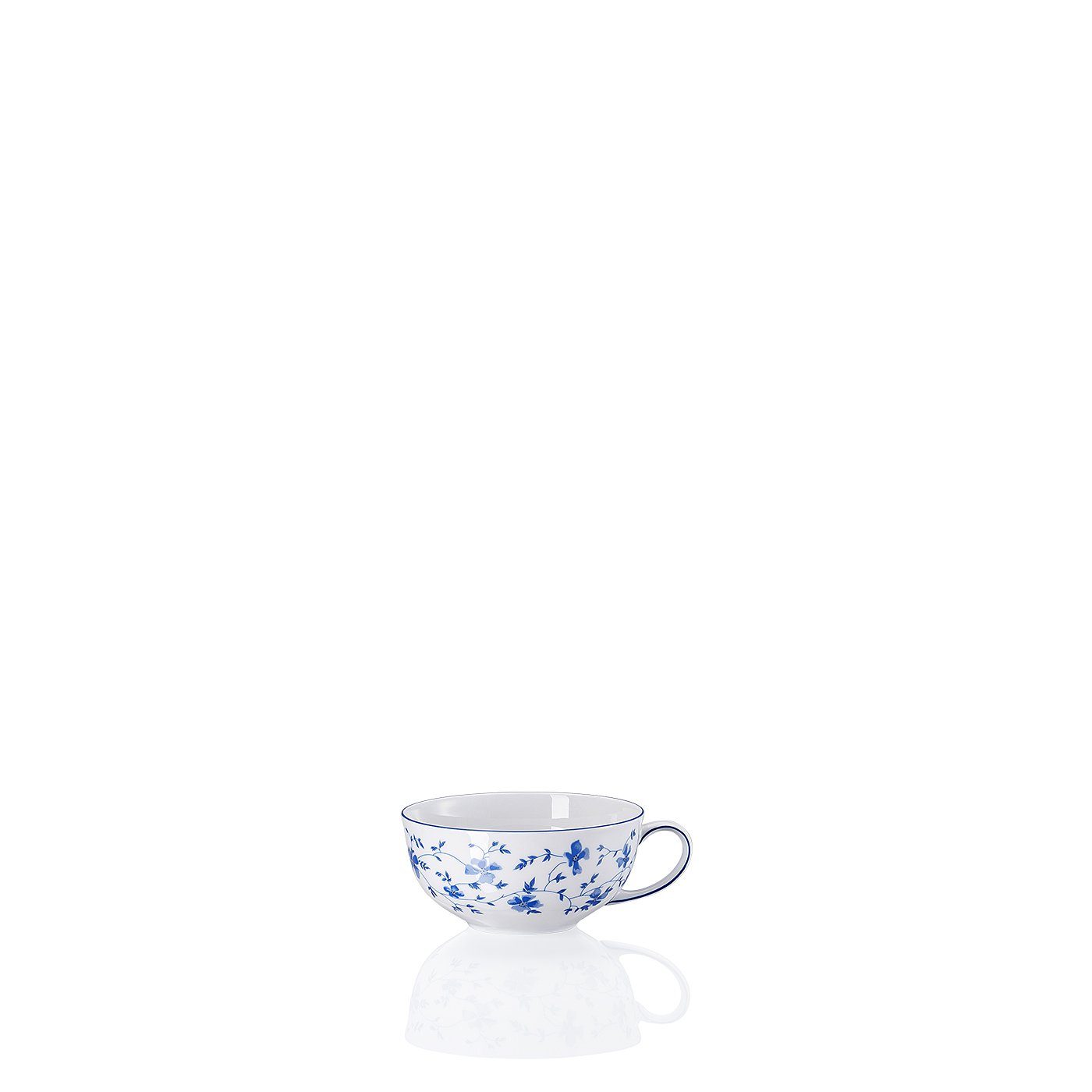 ARZBERG Tasse FORM 1382, BLAUBLÜTEN Tee Porzellan 0,19 Ltr