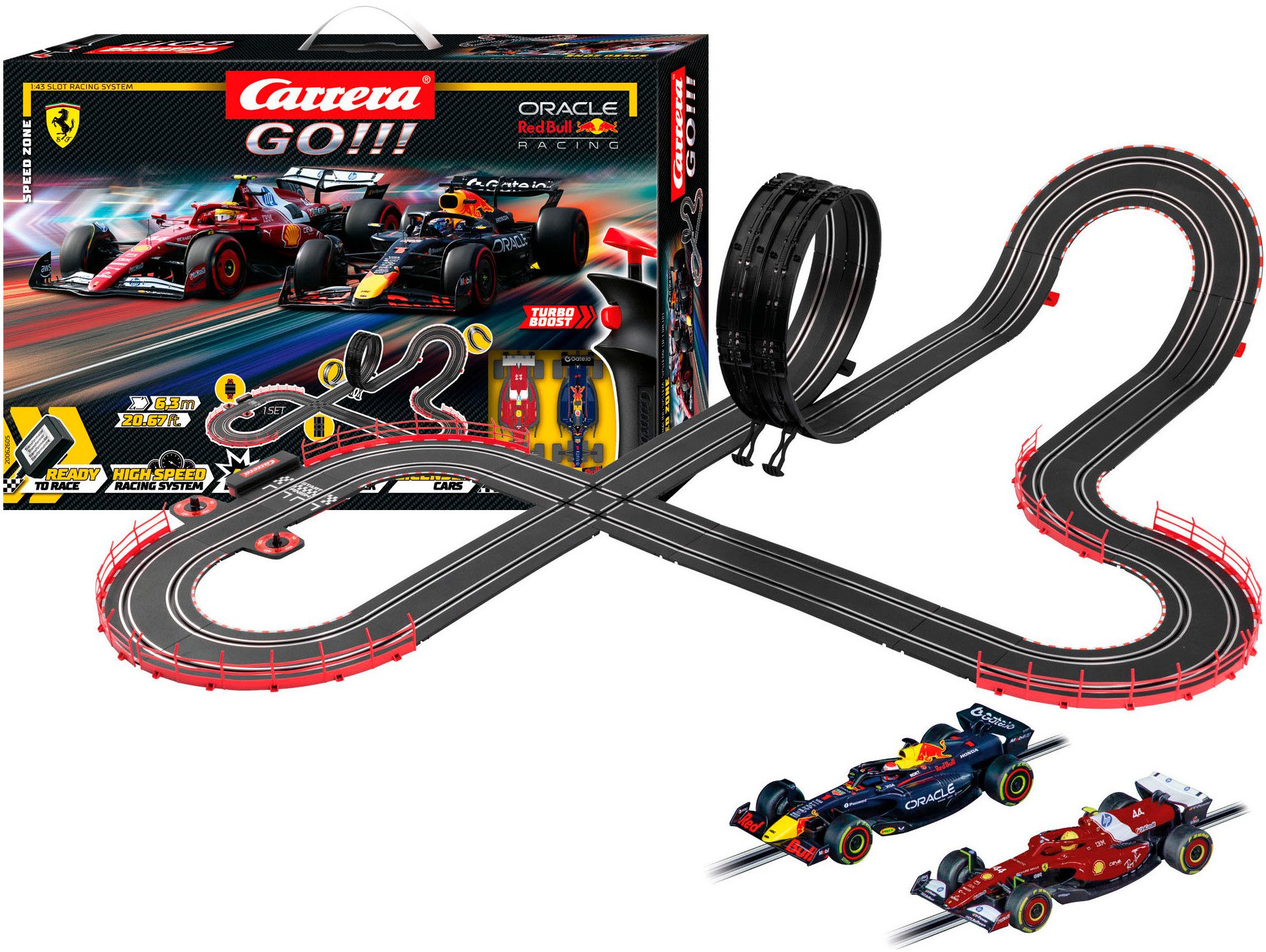 Carrera® Autorennbahn Carrera GO!!! Speed Zone (Streckenlänge 6,3 m)