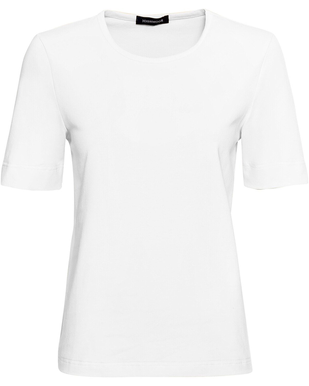 T-Shirt Rundhals Highmoor T-Shirt Weiß mit