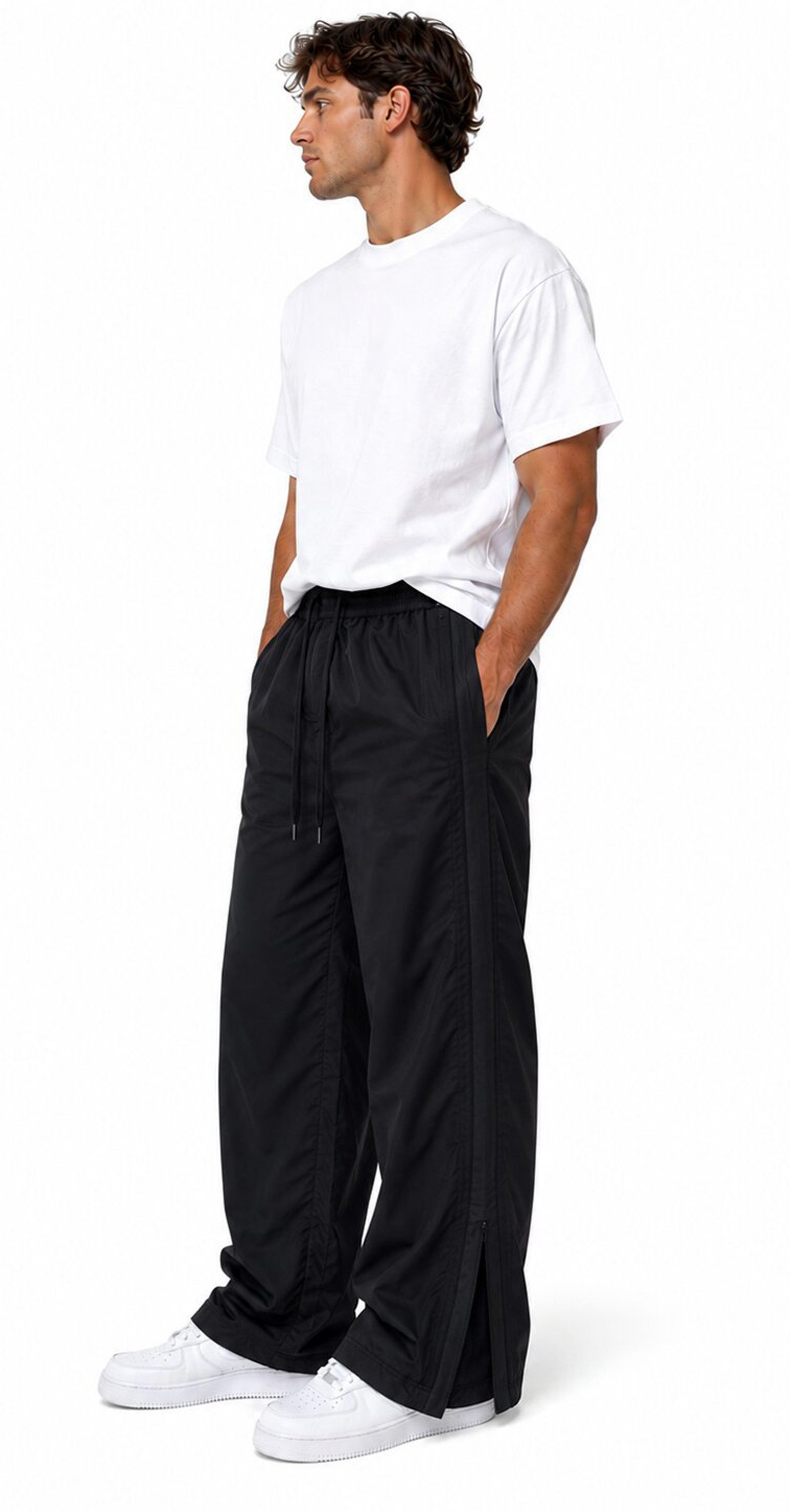 Herbold Sportswear Jogginghose Herbold Herren Reha Hose seitliche Öffnung schwarz (1-tlg) Rehahose mit seitlicher Öffnungsmöglichkeit