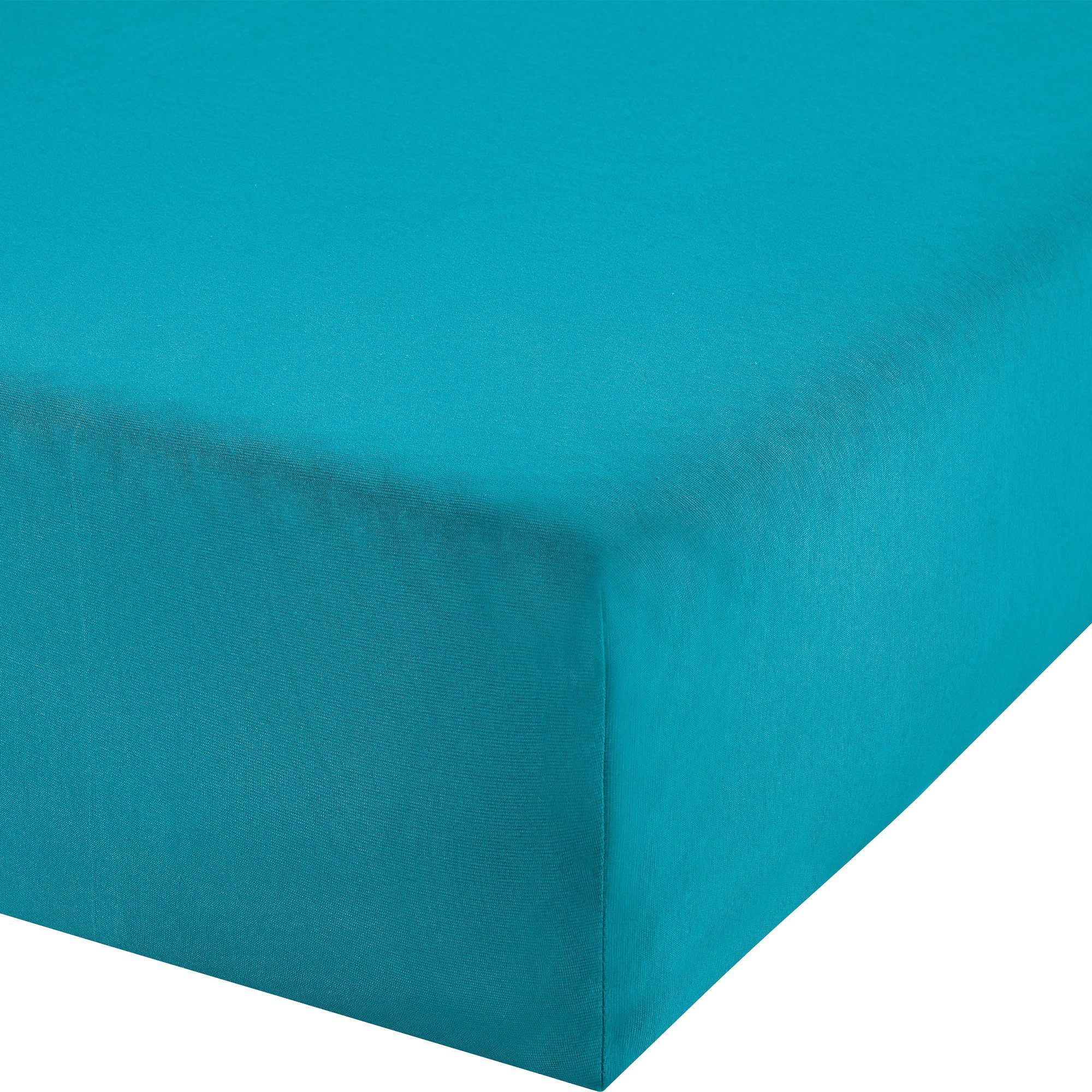 REDBEST Spannbettlaken Boxspring-Spannbettlaken "Denver", Jersey, Gummizug: Rundumgummi, (1 Stück), Elasthan-Jersey-Stretch Uni