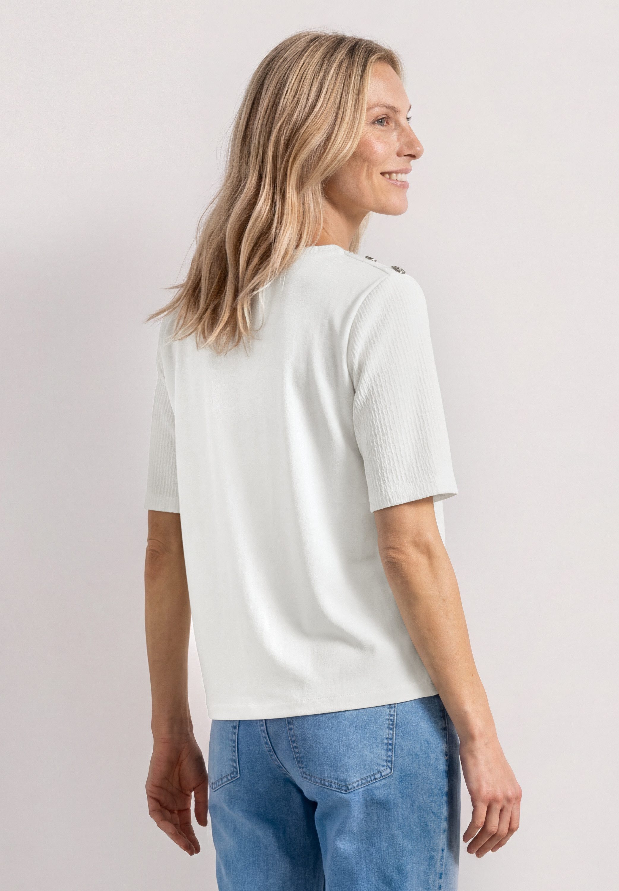 STREET ONE T-Shirt mit Strukturmix – Bild 2 von 5