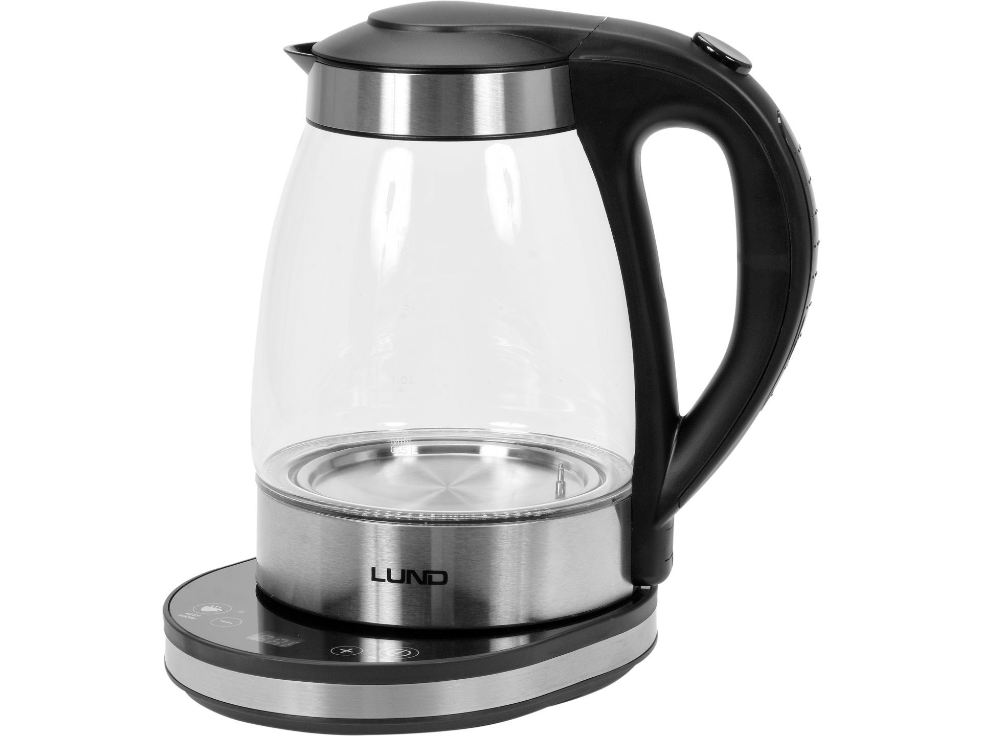 Reise-Wasserkocher Wasserkocher LED Glas 1,8 l Temperatureinstellungsfunktion 2200W
