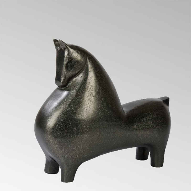 Lambert Tierfigur Lambert Keramik Pferdefigur Totilas Aluminiumguß