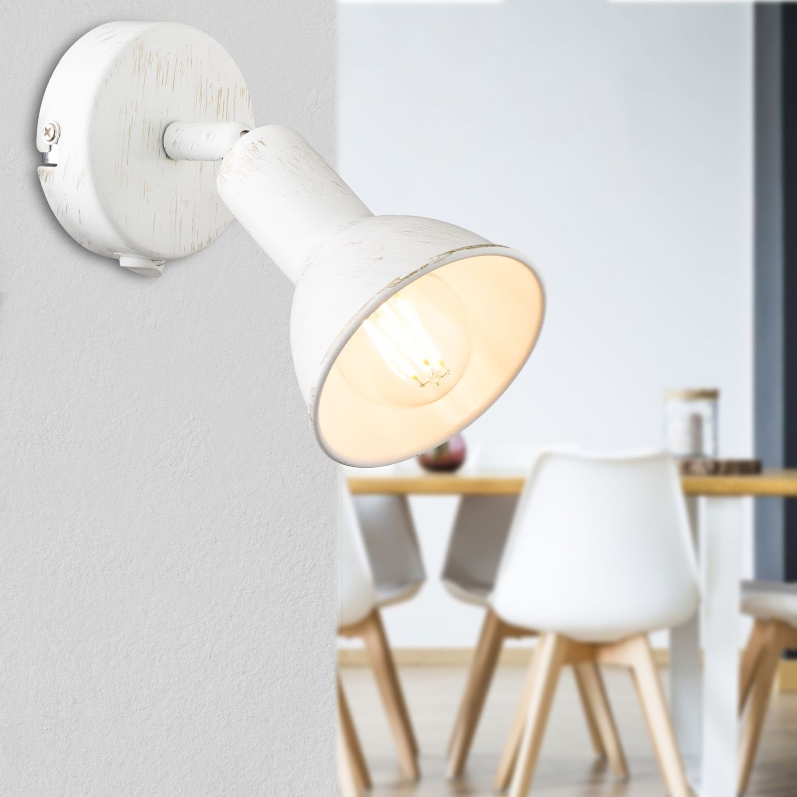 Wandleuchte Wohnzimmer mit Schalter Wandlampe Wandleuchte Globo GLOBO Innen
