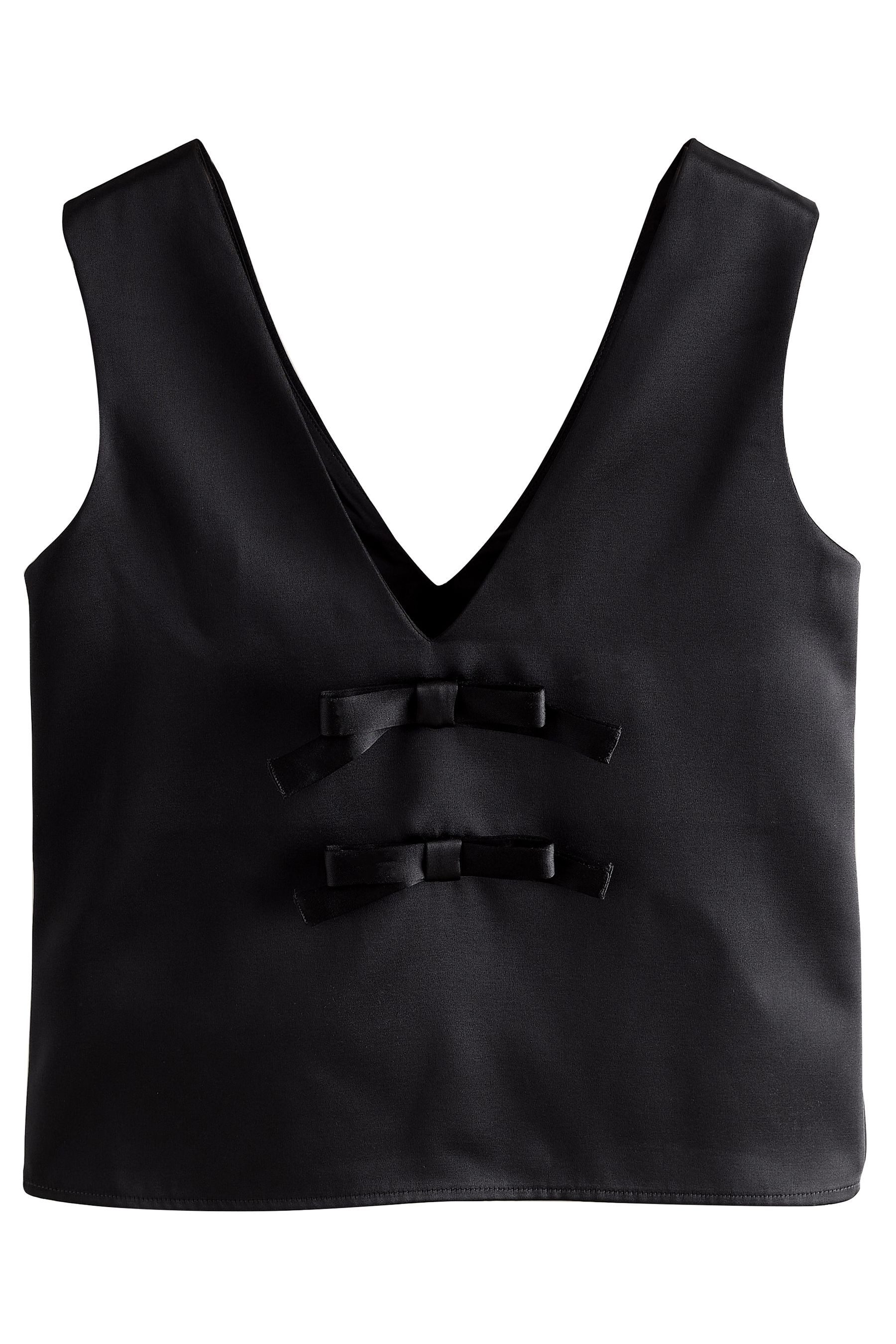 Next Blusentop Ärmelloses Oberteil mit Rückenschleife günstig online kaufen